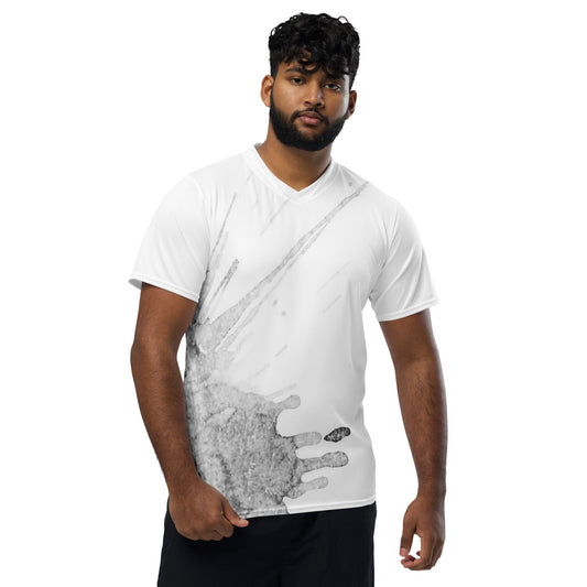 Watercolour Grey Splash - Unisex Sports Jersey - iSAW Company