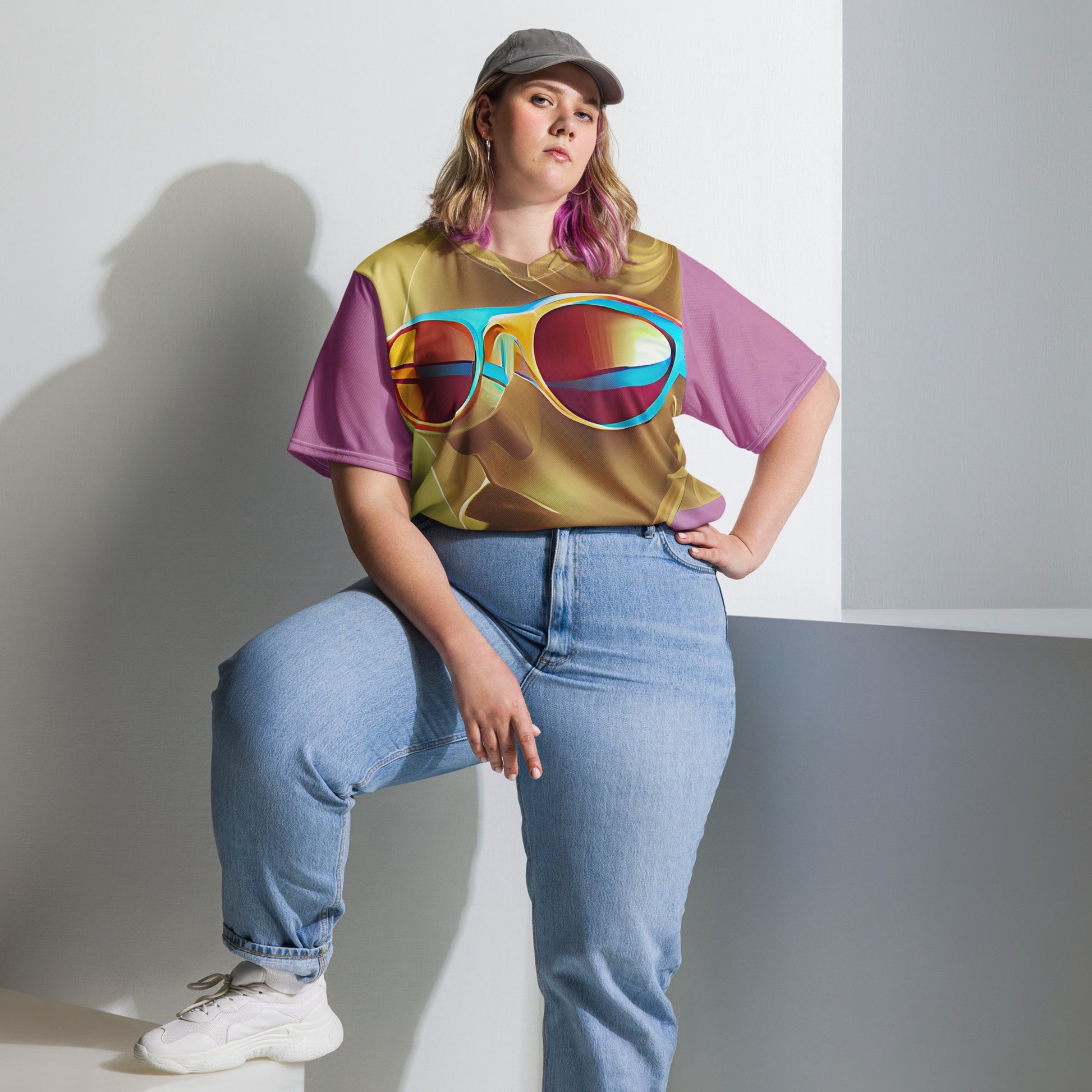 Retro Cool Pink - Womens Sports Jersey - iSAW Company