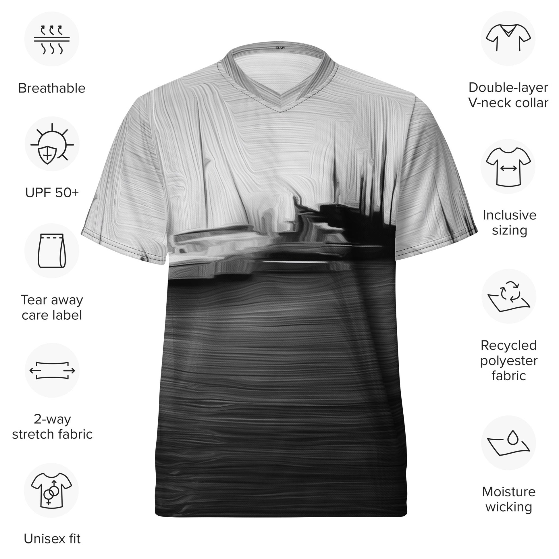 The Sleeping Yachts (at Night) - Unisex Sports Jersey - iSAW Company
