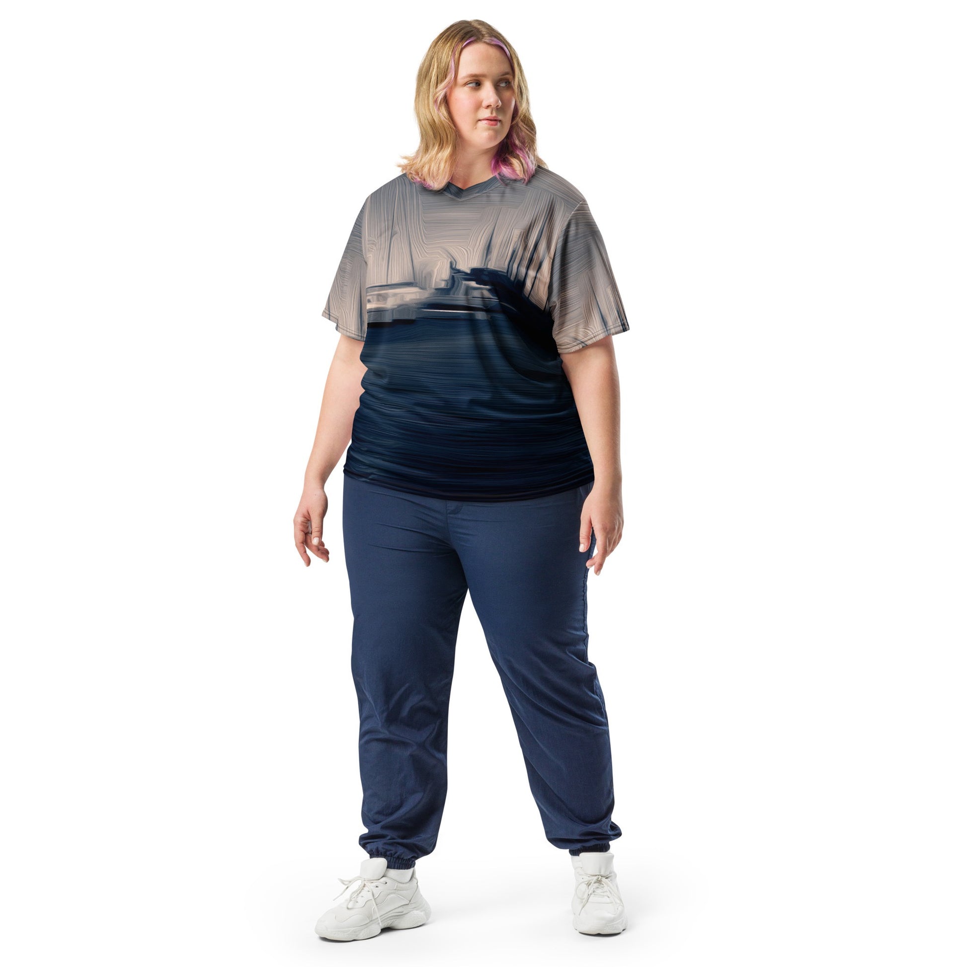 The Sleeping Yachts (at Sunrise) - Unisex Sports Jersey - iSAW Company