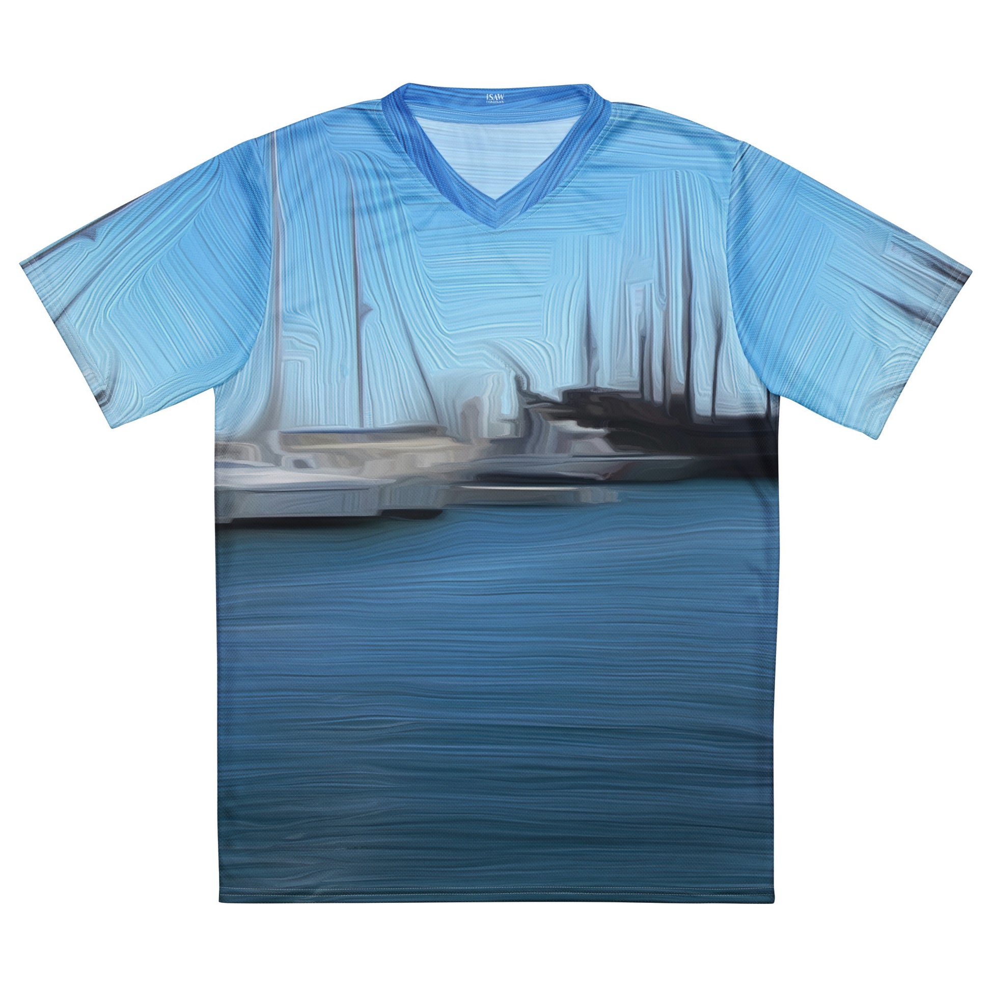The Sleeping Yachts (at Morning) - Unisex Sports Jersey - iSAW Company