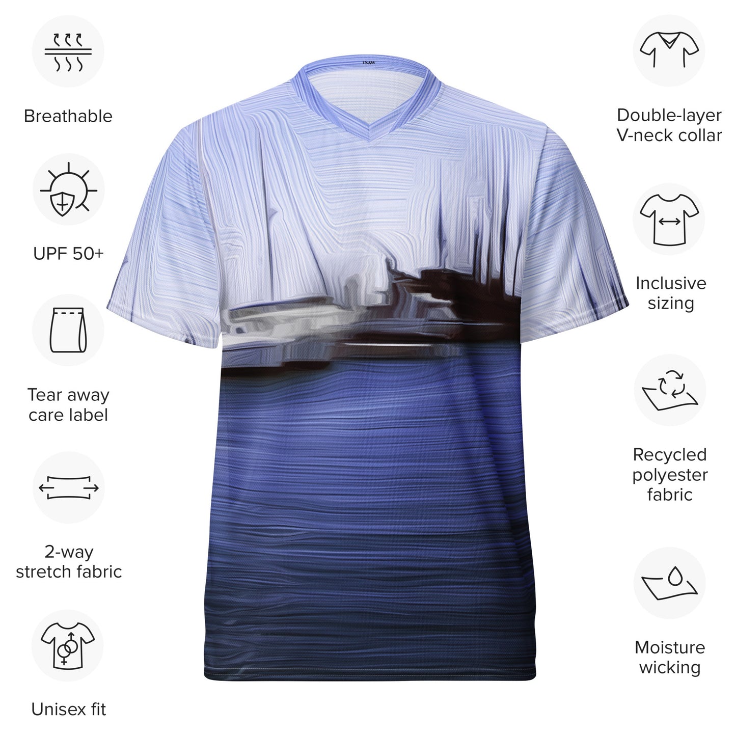The Sleeping Yachts (at Afternoon) - Unisex Sports Jersey - iSAW Company