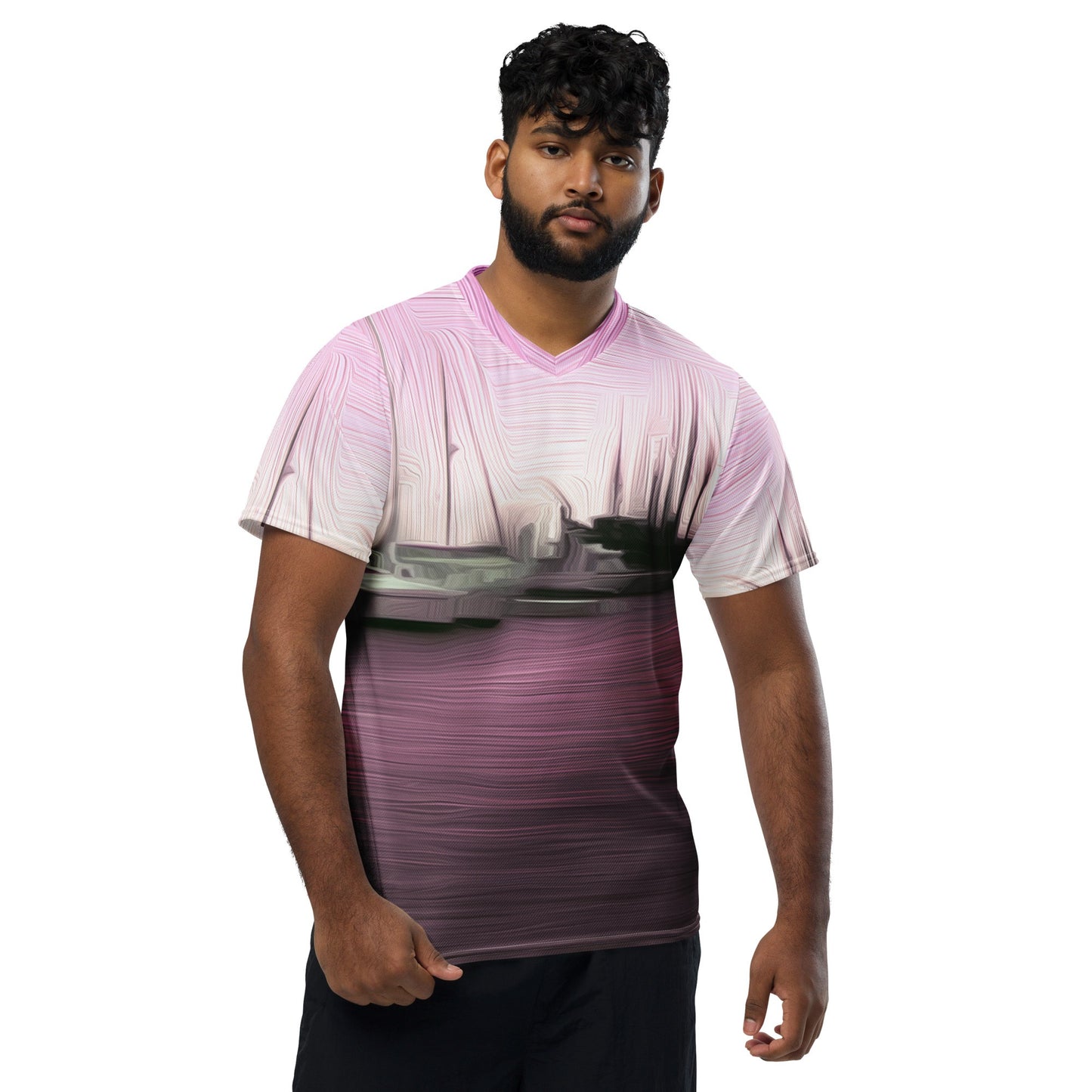 The Sleeping Yachts (at Evening) - Unisex Sports Jersey - iSAW Company