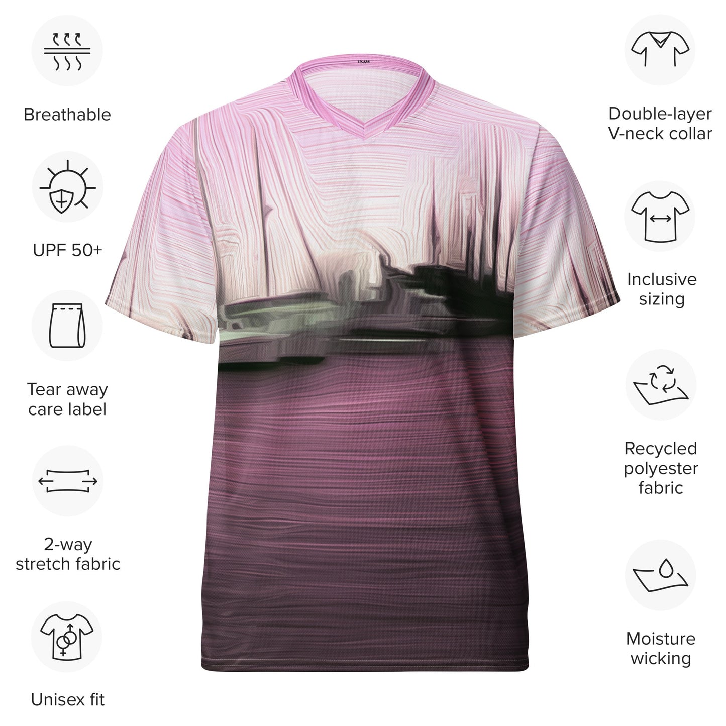The Sleeping Yachts (at Evening) - Unisex Sports Jersey - iSAW Company