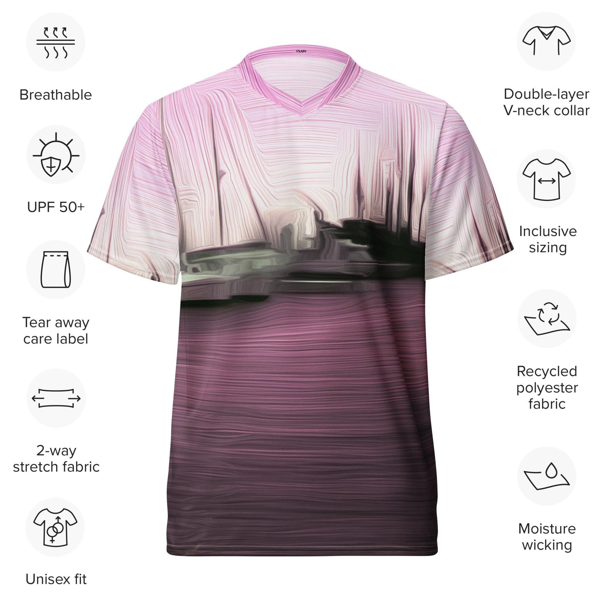 The Sleeping Yachts (at Evening) - Unisex Sports Jersey - iSAW Company