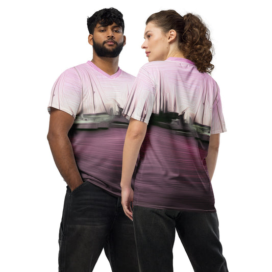 The Sleeping Yachts (at Evening) - Unisex Sports Jersey - iSAW Company