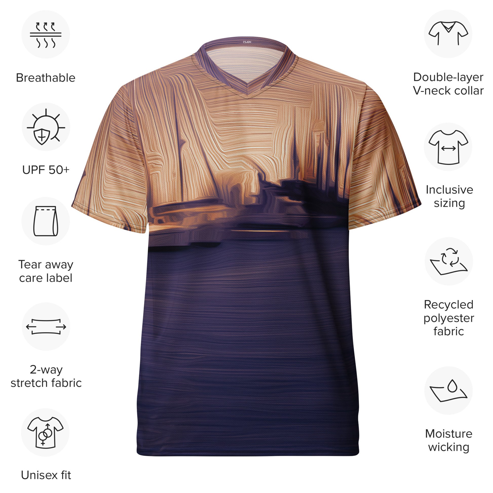 The Sleeping Yachts (at Sunset) - Unisex Sports Jersey - iSAW Company