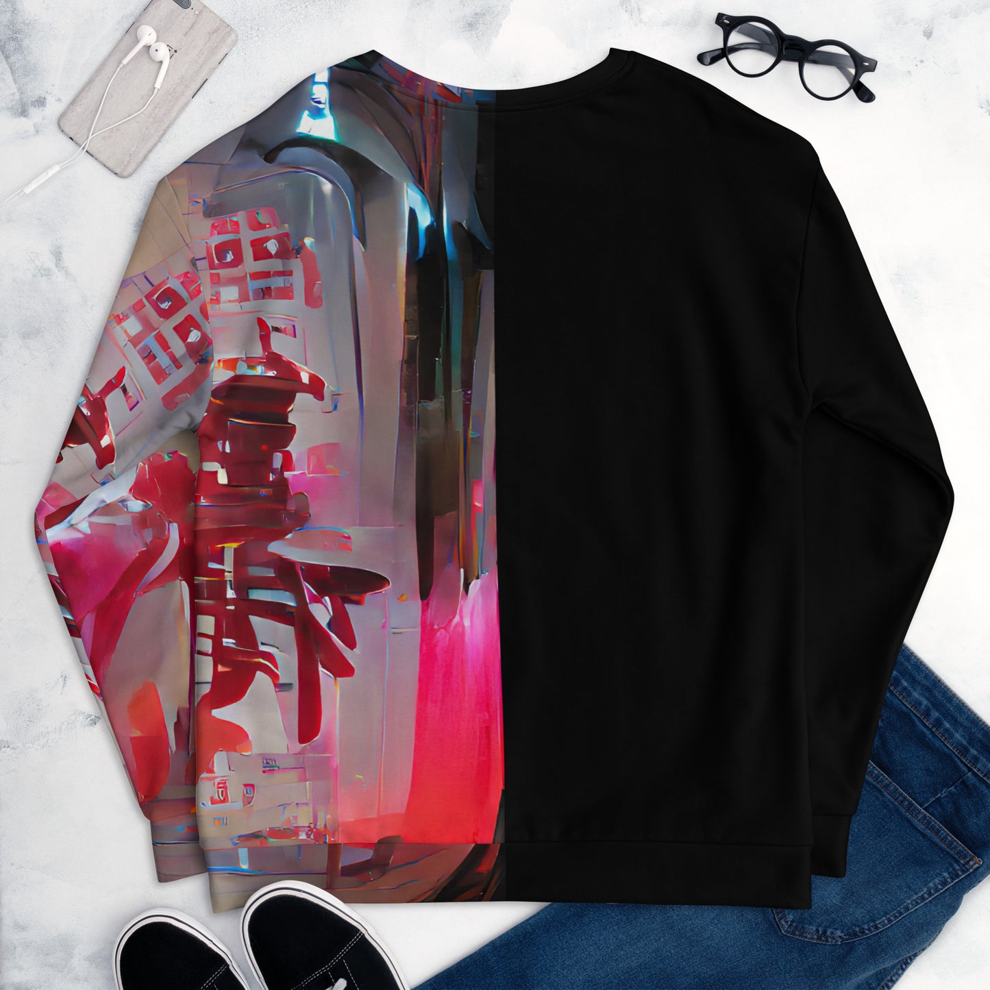 Half Black Half Báijiǔ - Unisex Sweatshirt