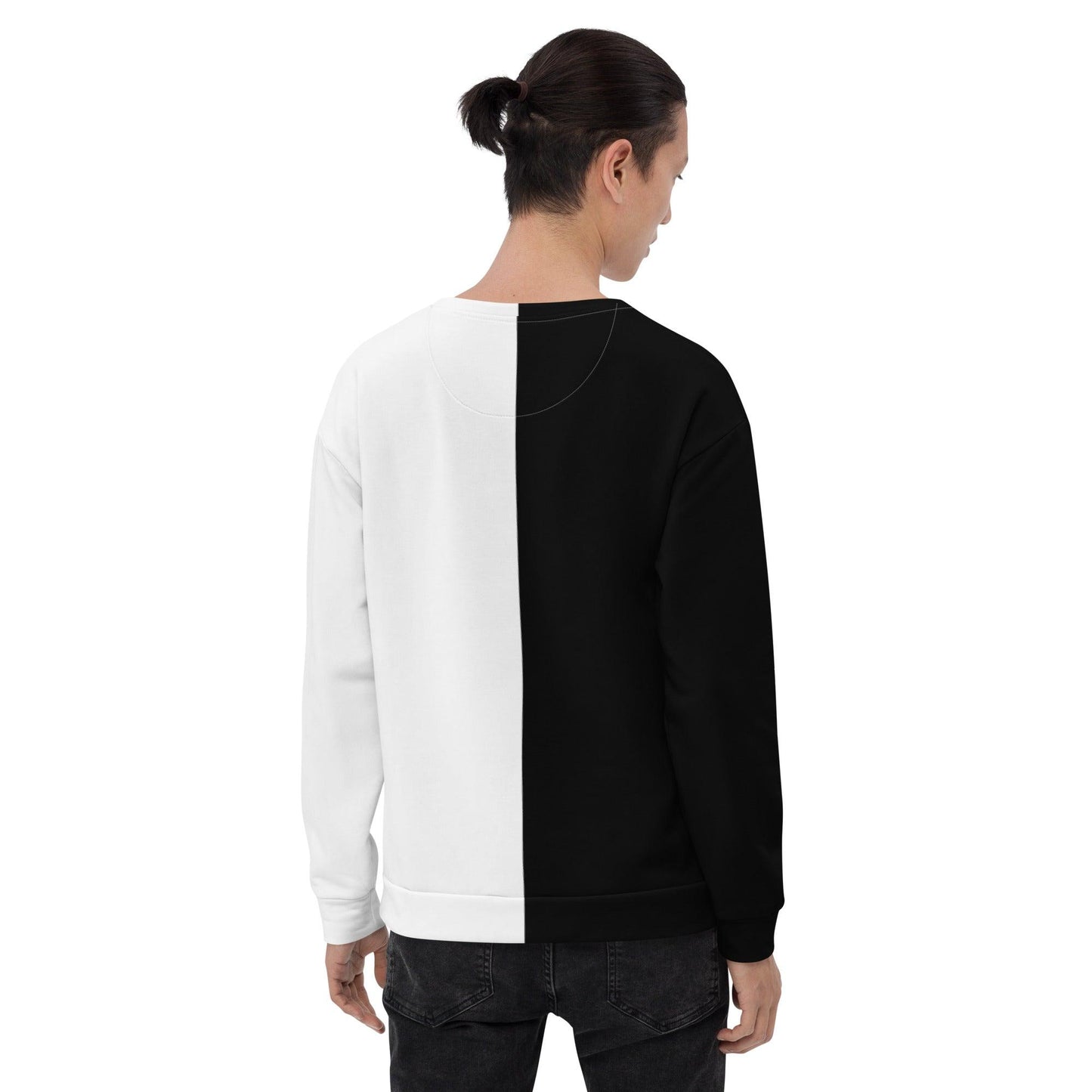 Half Black Half White - Unisex Sweatshirt - iSAW Company