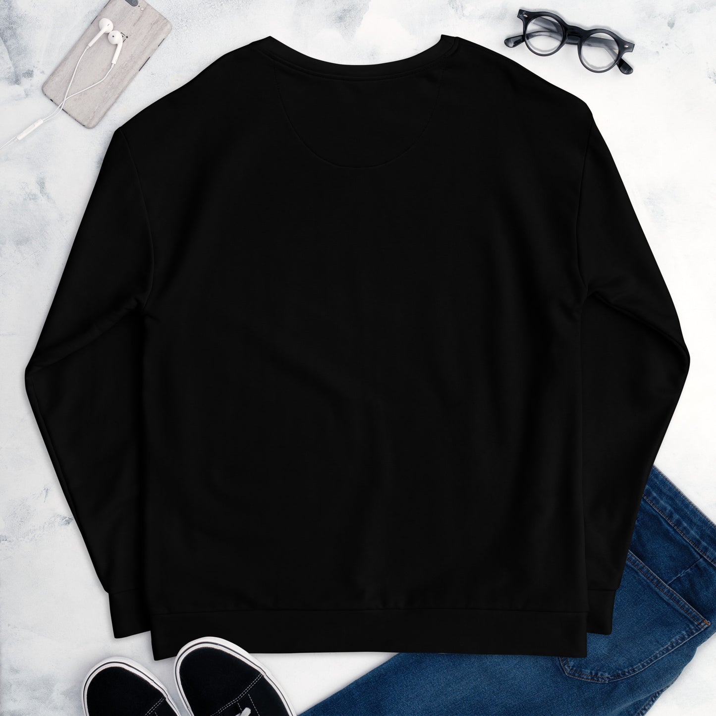 Love The Wine You're With - Womens Black Sweatshirt