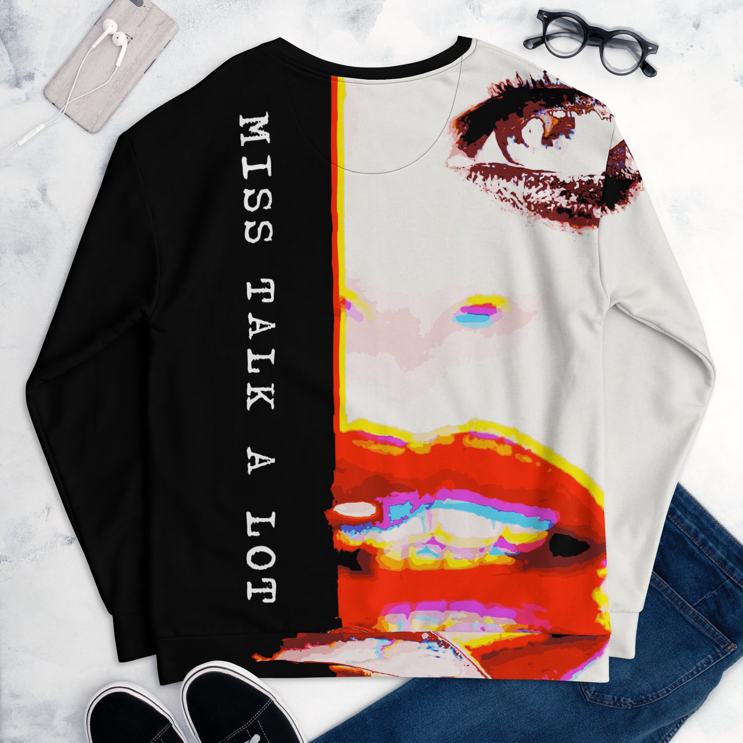 Miss Talk A Lot - Womens Sweatshirt