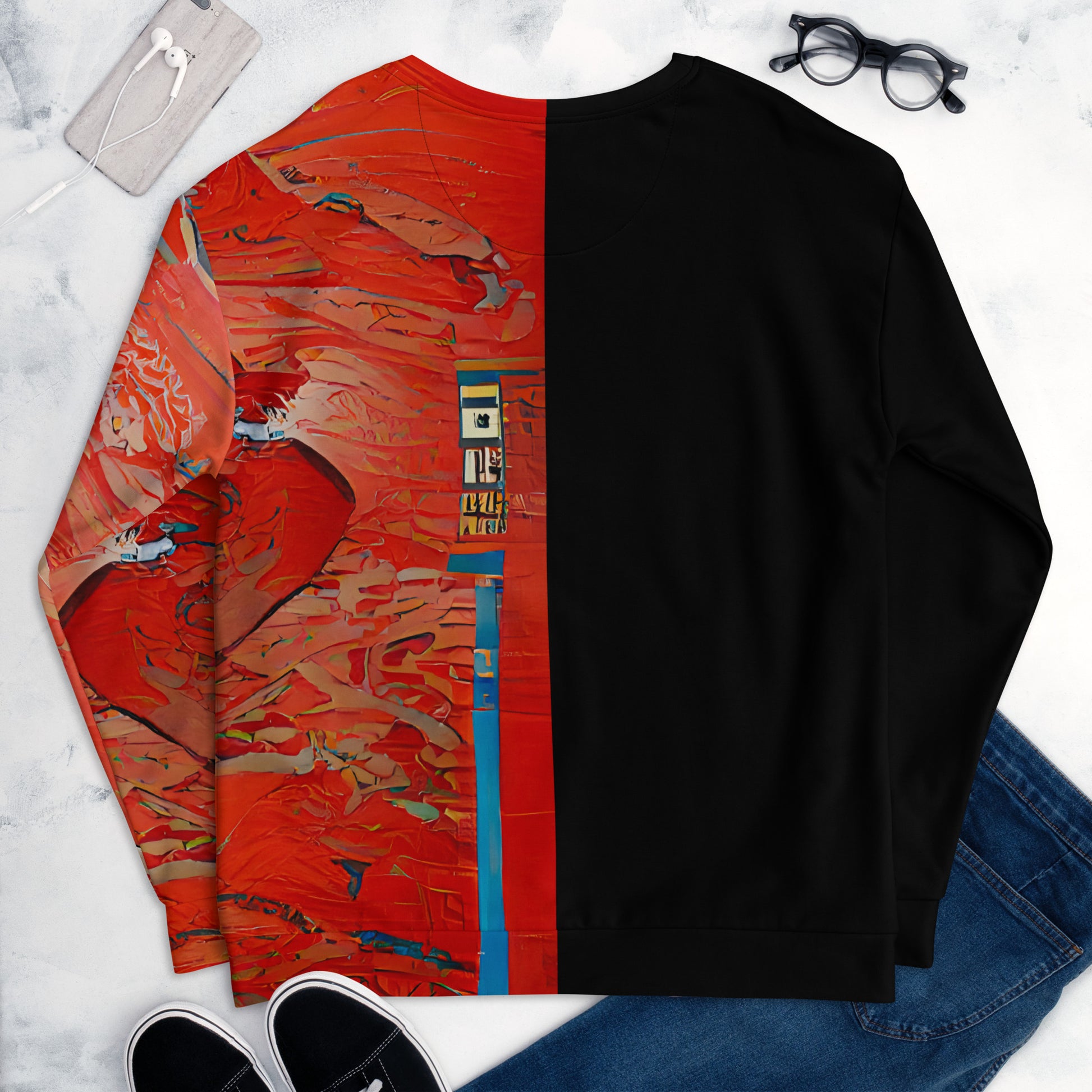 Half Black Half Hónghǎi - Unisex Sweatshirt - iSAW Company