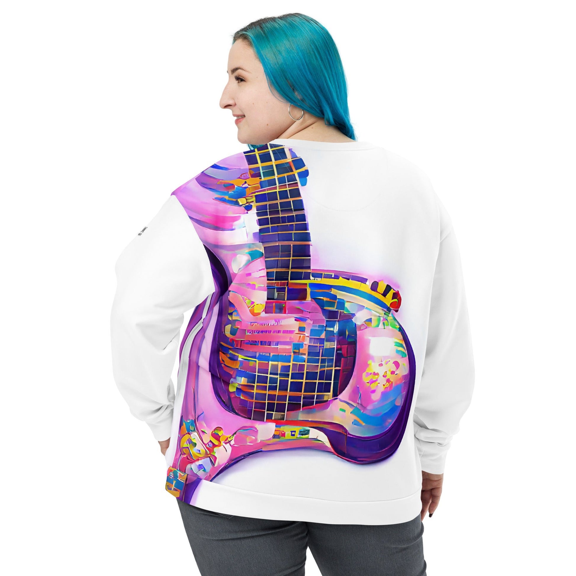 Hippie Guitar - Womens Sweatshirt - iSAW Company