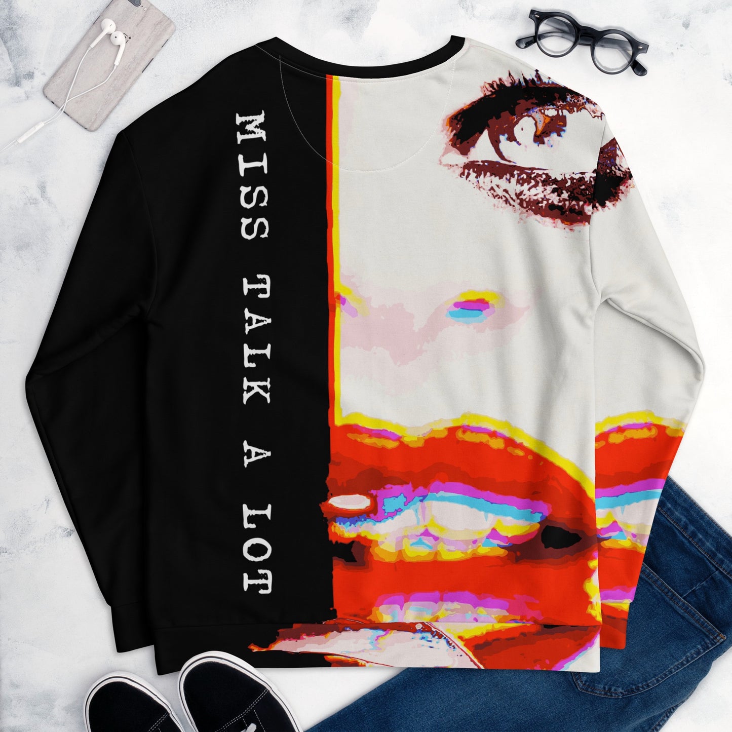 Miss Talk A Lot - Womens Sweatshirt - iSAW Company