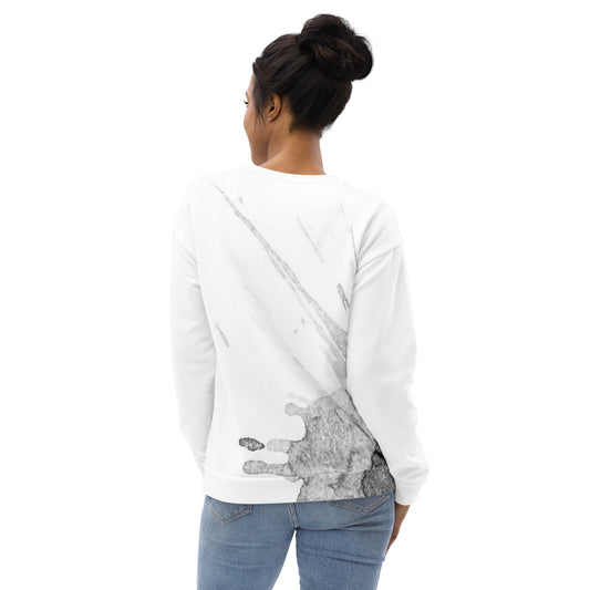 Watercolour Grey Splash - Unisex Sweatshirt - iSAW Company