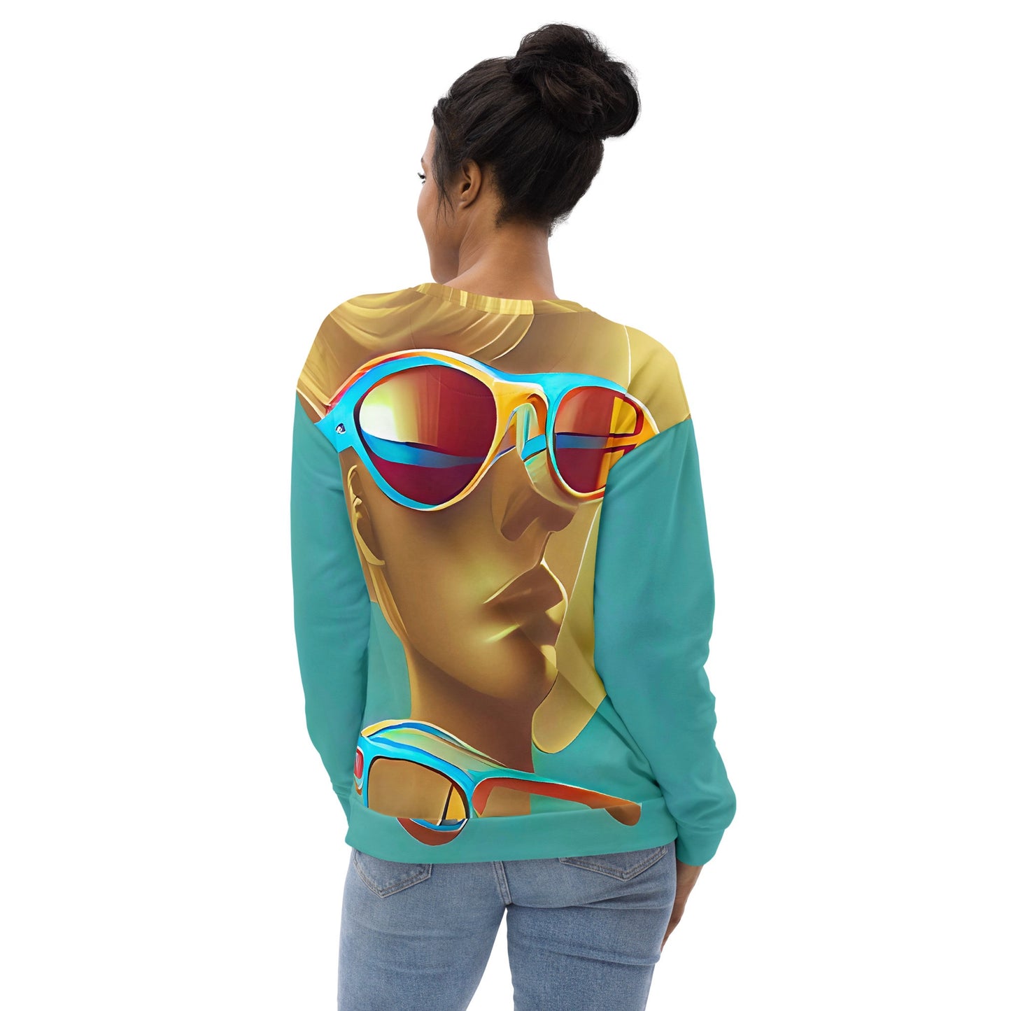 Retro Cool Blue - Womens Sweatshirt - iSAW Company