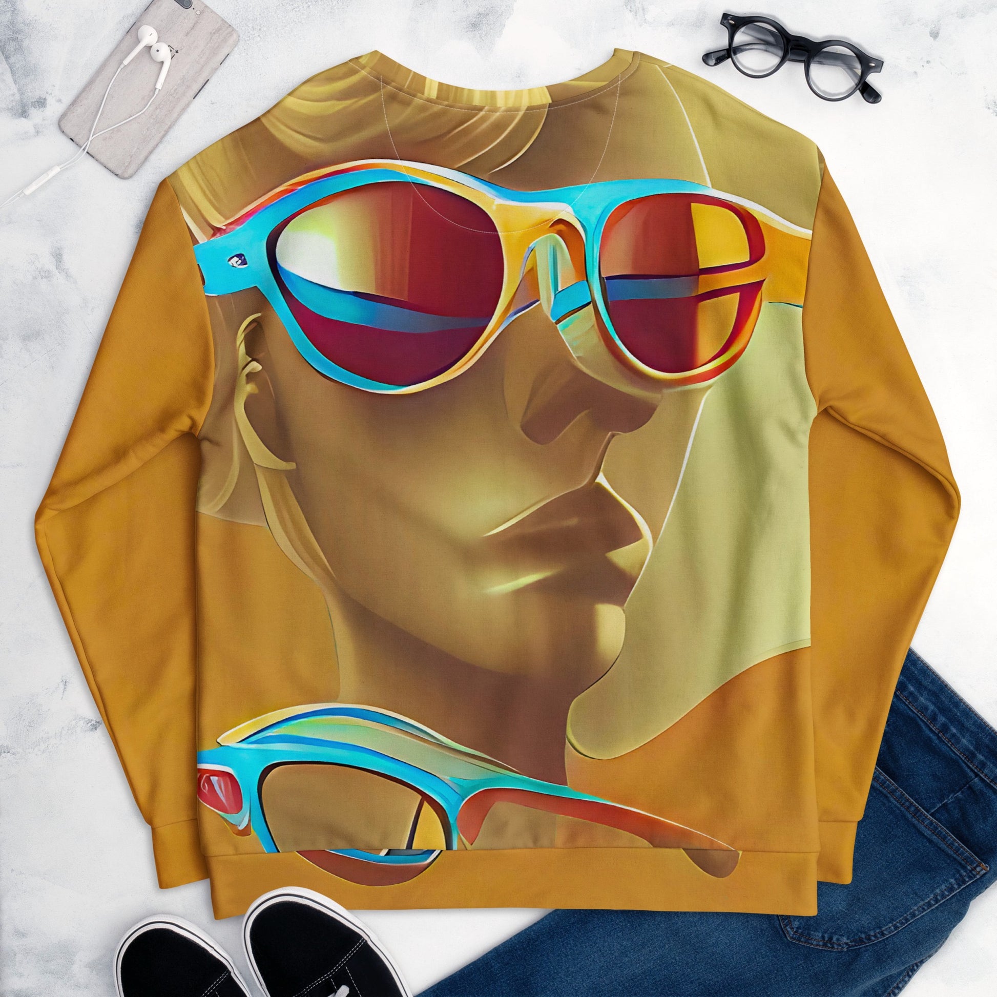 Retro Cool Orange - Womens Sweatshirt - iSAW Company