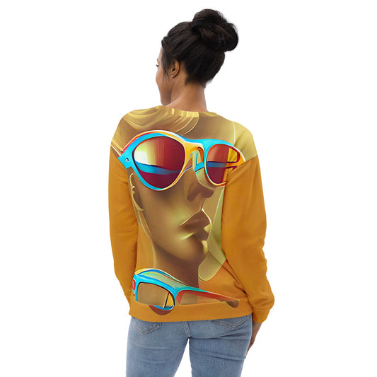 Retro Cool Orange - Womens Sweatshirt - iSAW Company