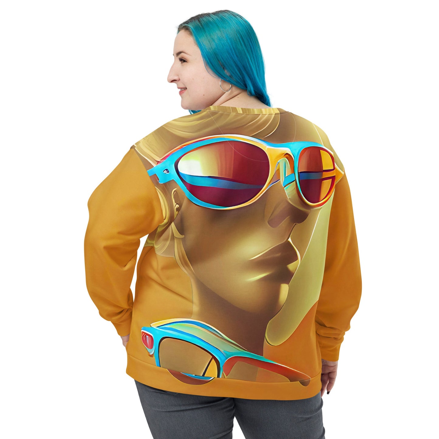Retro Cool Orange - Womens Sweatshirt - iSAW Company