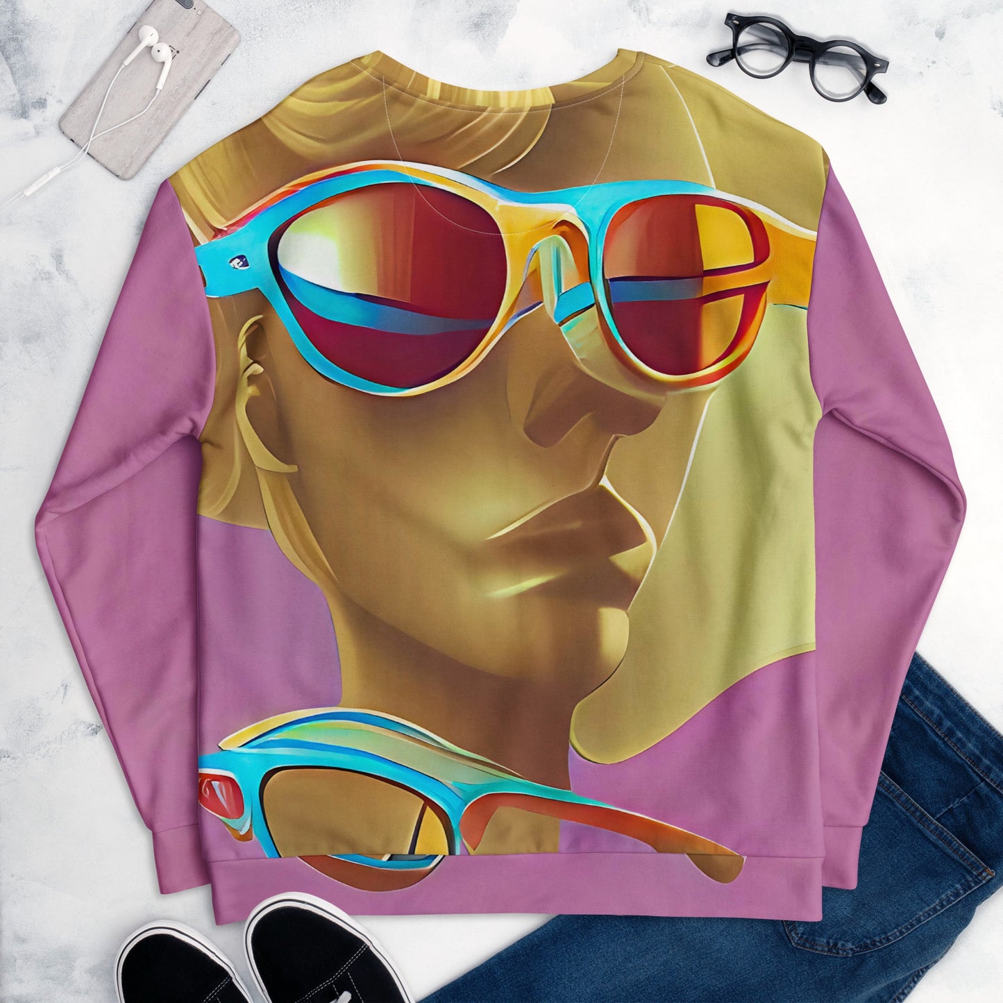 Retro Cool Pink - Womens Sweatshirt - iSAW Company