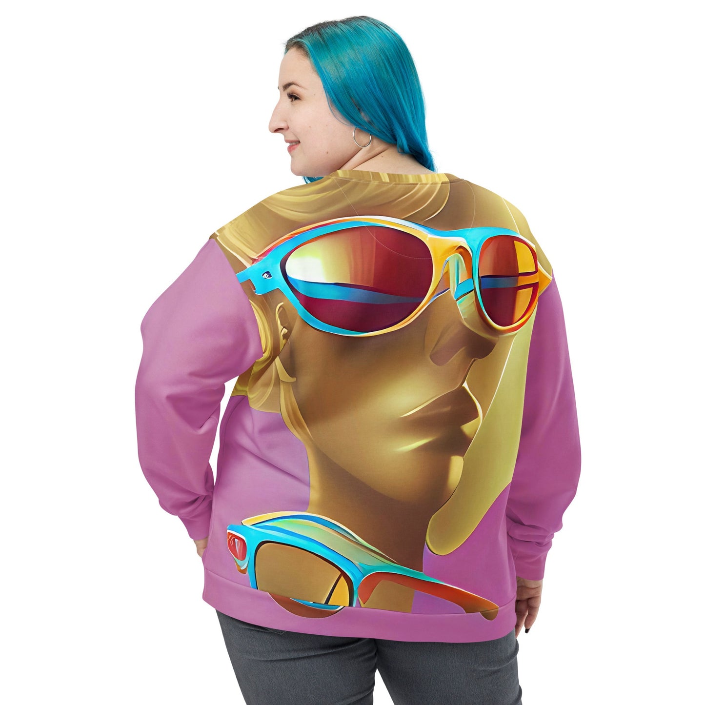 Retro Cool Pink - Womens Sweatshirt - iSAW Company