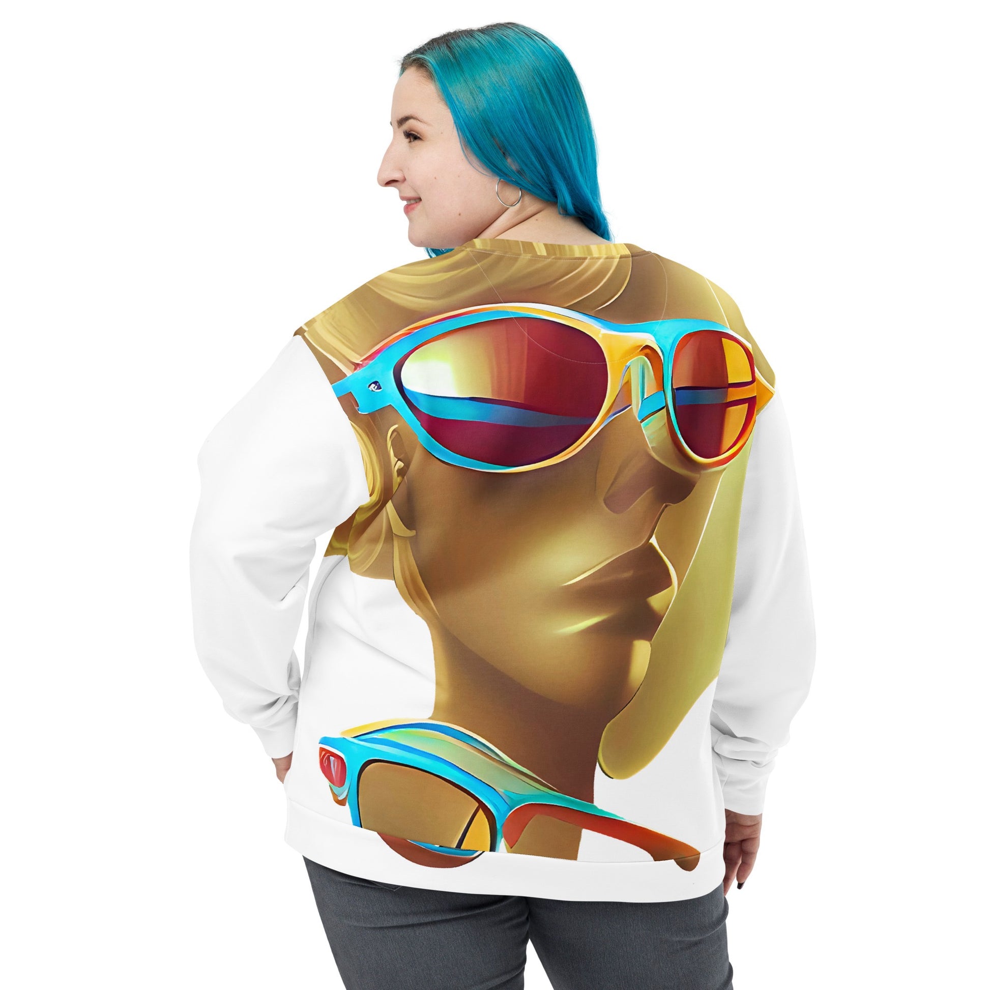 Retro Cool White - Womens Sweatshirt - iSAW Company