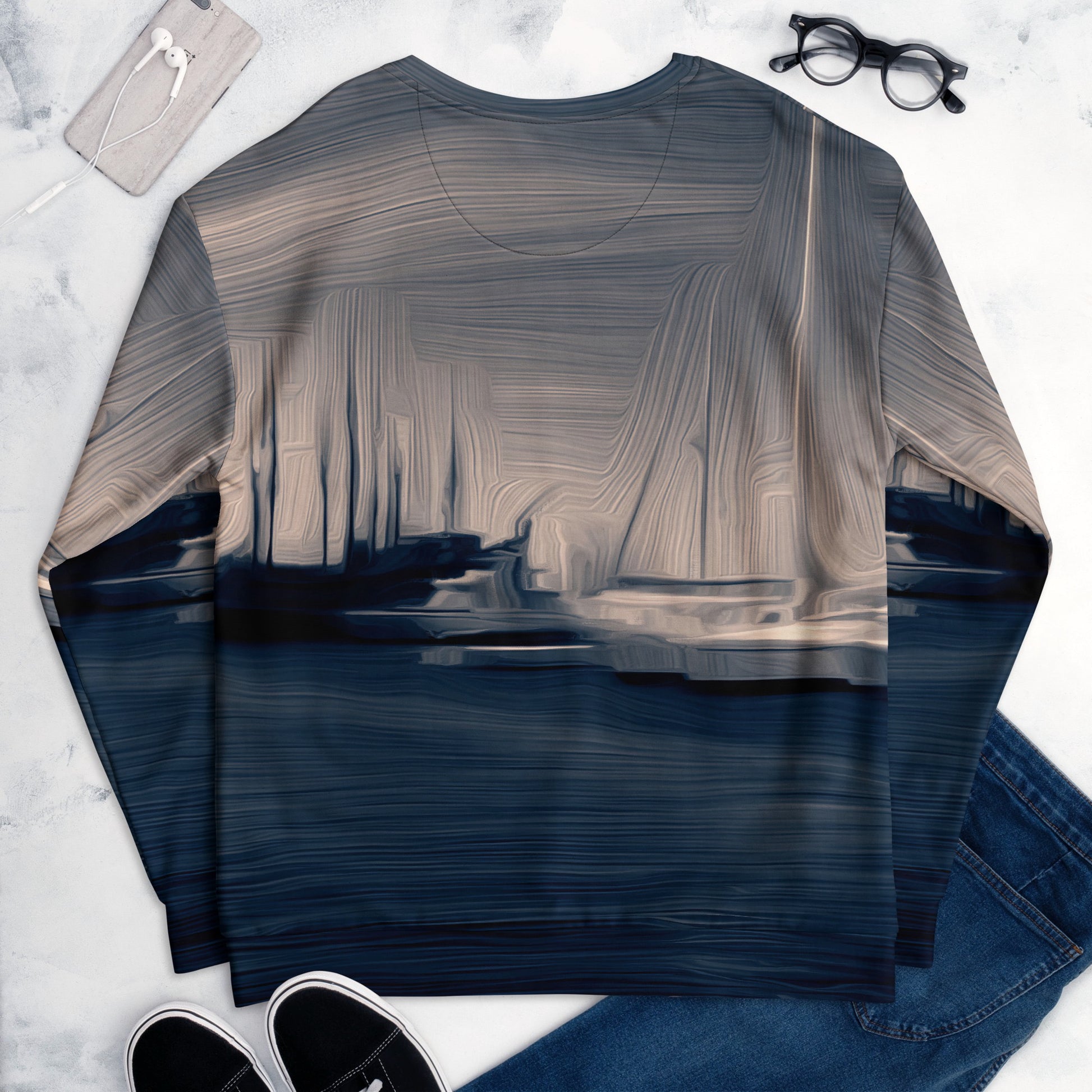 The Sleeping Yachts (at Sunrise) - Unisex Sweatshirt - iSAW Company