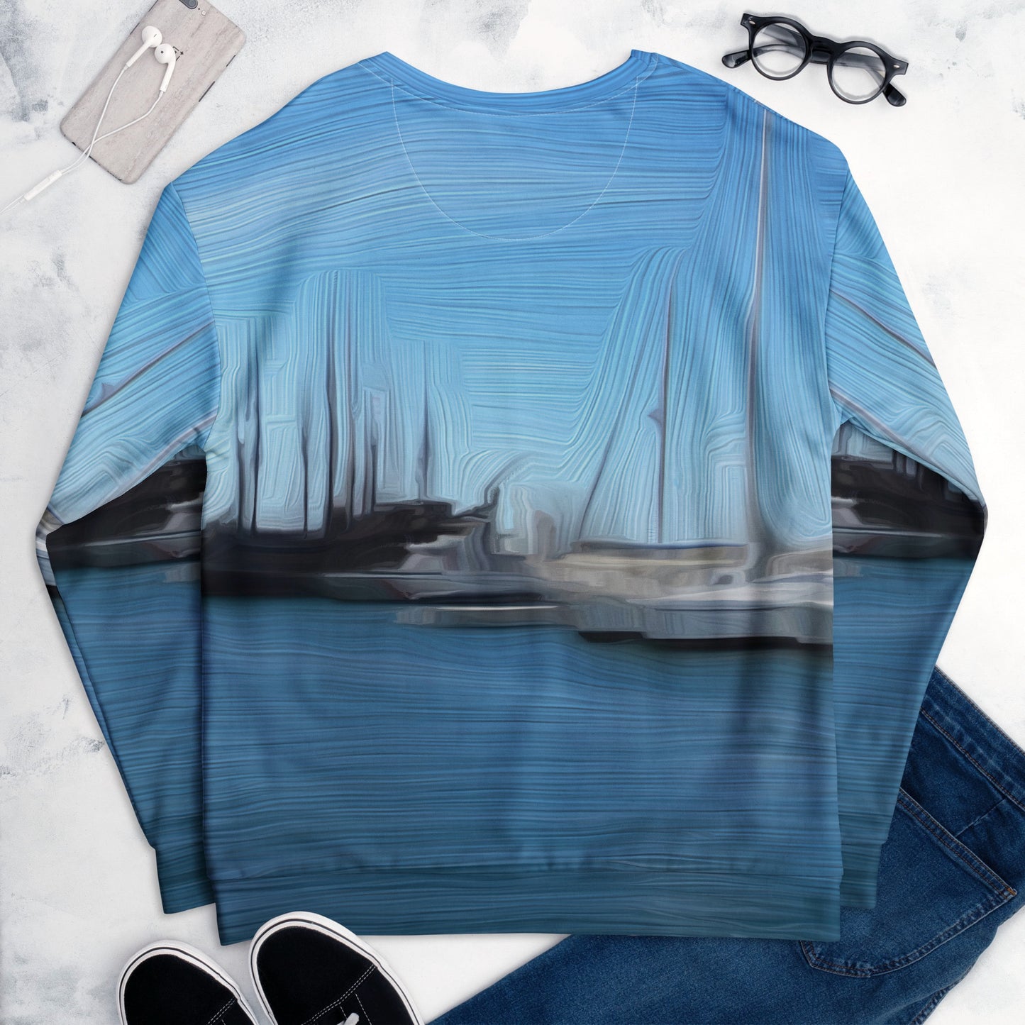 The Sleeping Yachts (at Morning) - Unisex Sweatshirt - iSAW Company