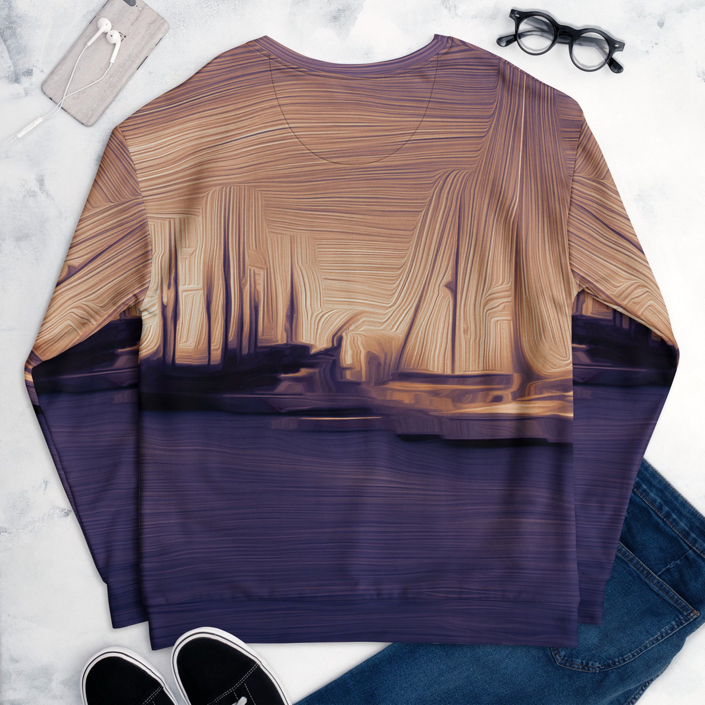 The Sleeping Yachts (at Sunset) - Unisex Sweatshirt - iSAW Company