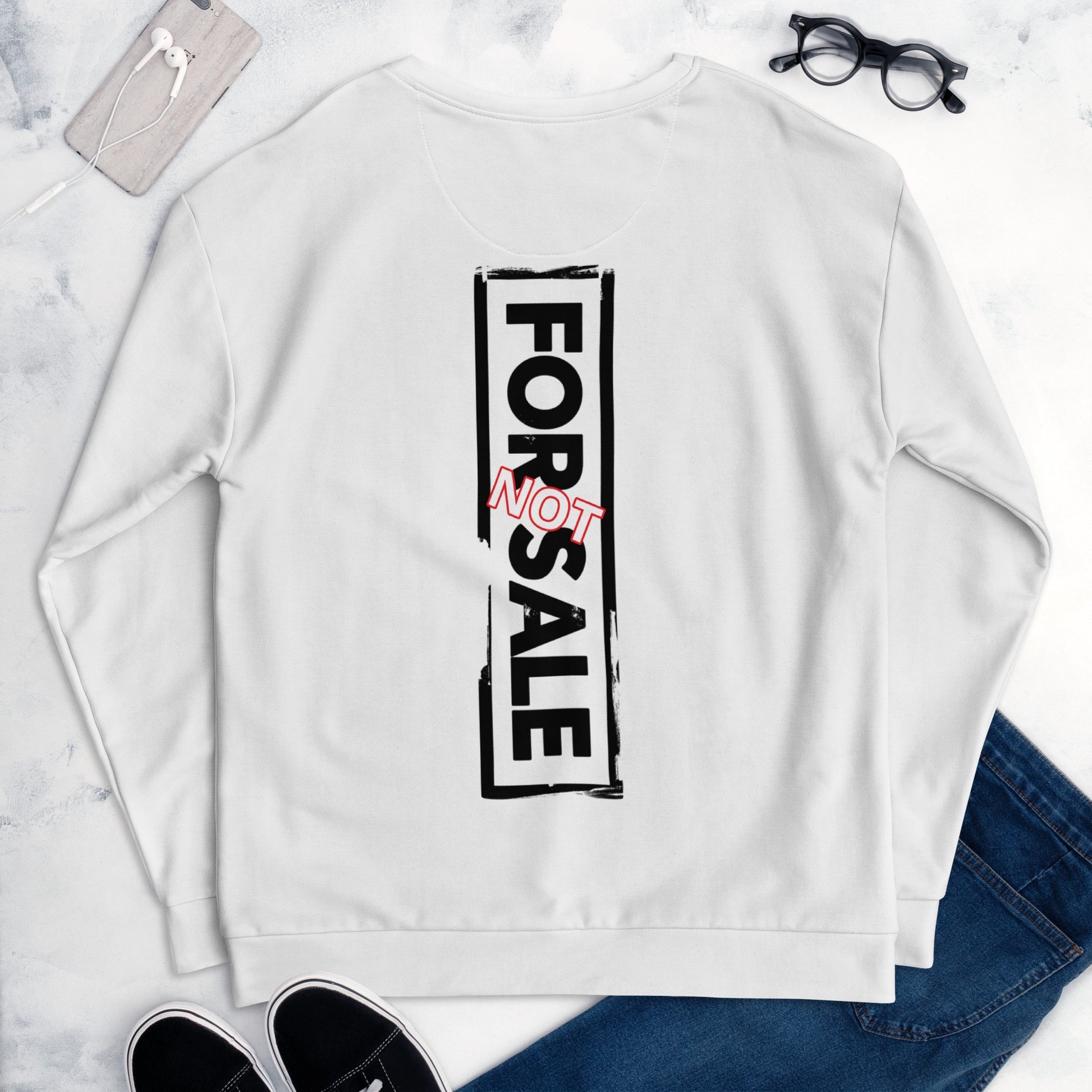 Not For Sale Black Stamp - Unisex Sweatshirt - iSAW Company