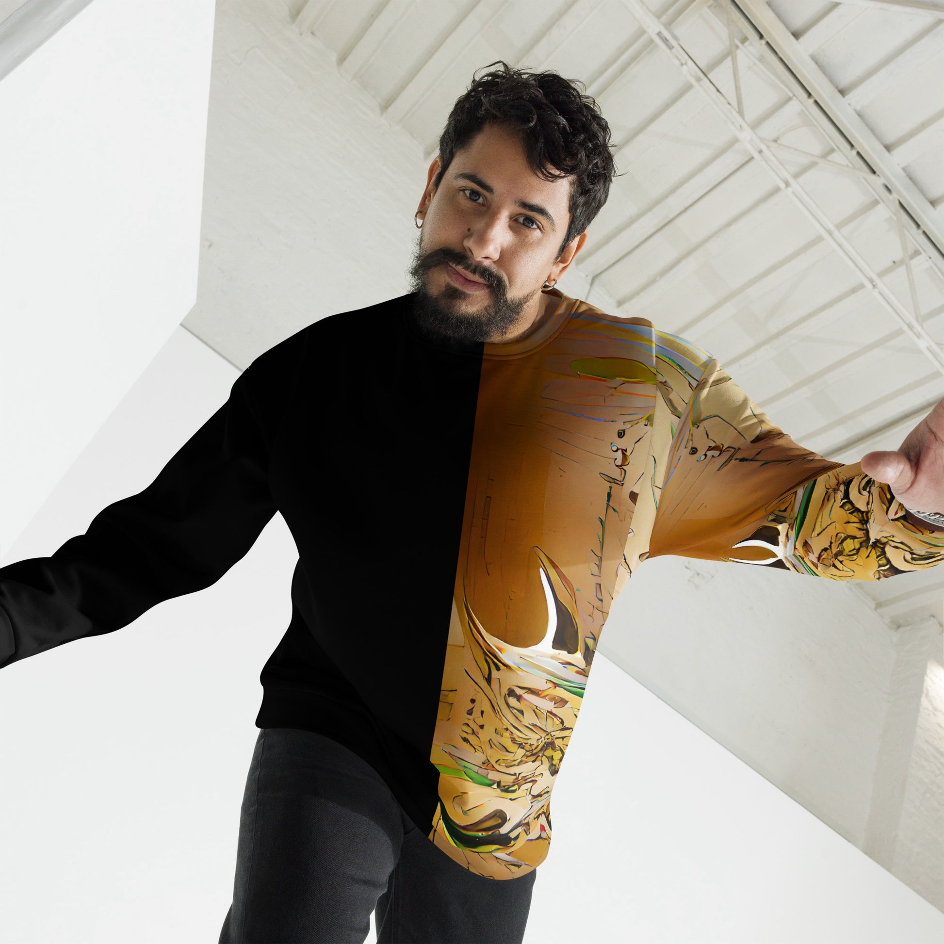 Half Black Half Gāolàng - Unisex Sweatshirt - iSAW Company