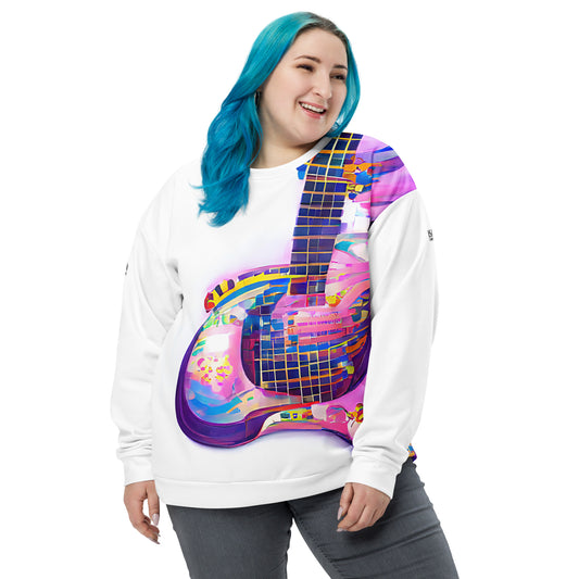 Hippie Guitar - Womens Sweatshirt - iSAW Company