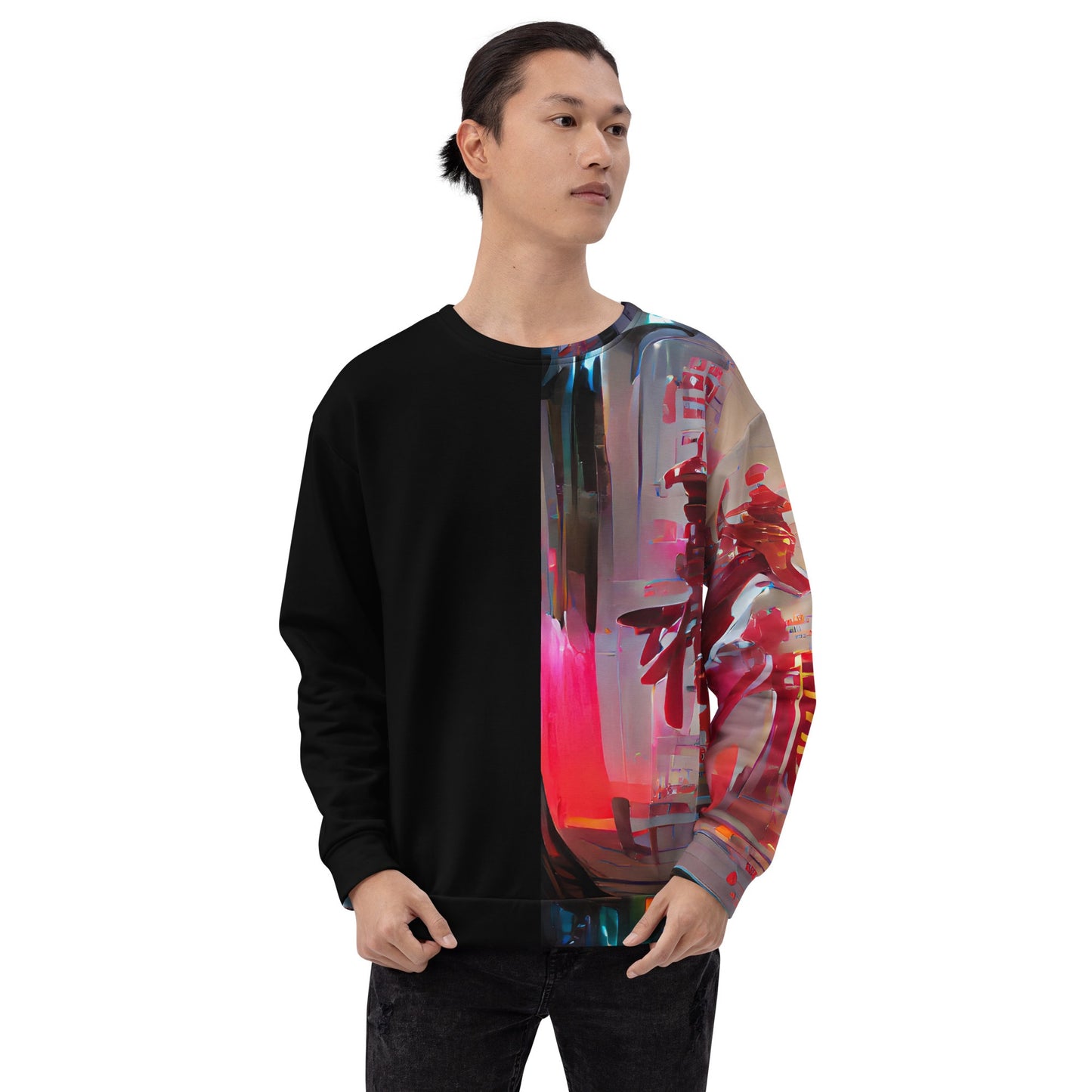 Half Black Half Báijiǔ - Unisex Sweatshirt - iSAW Company