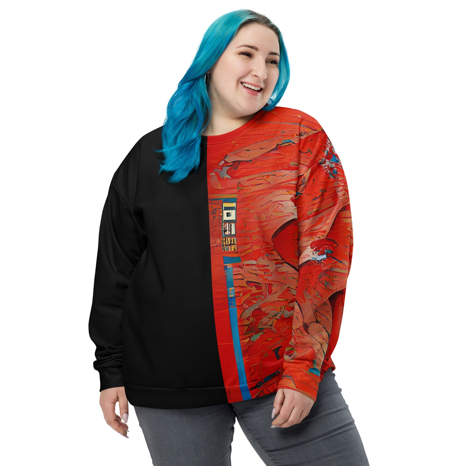 Half Black Half Hónghǎi - Unisex Sweatshirt - iSAW Company