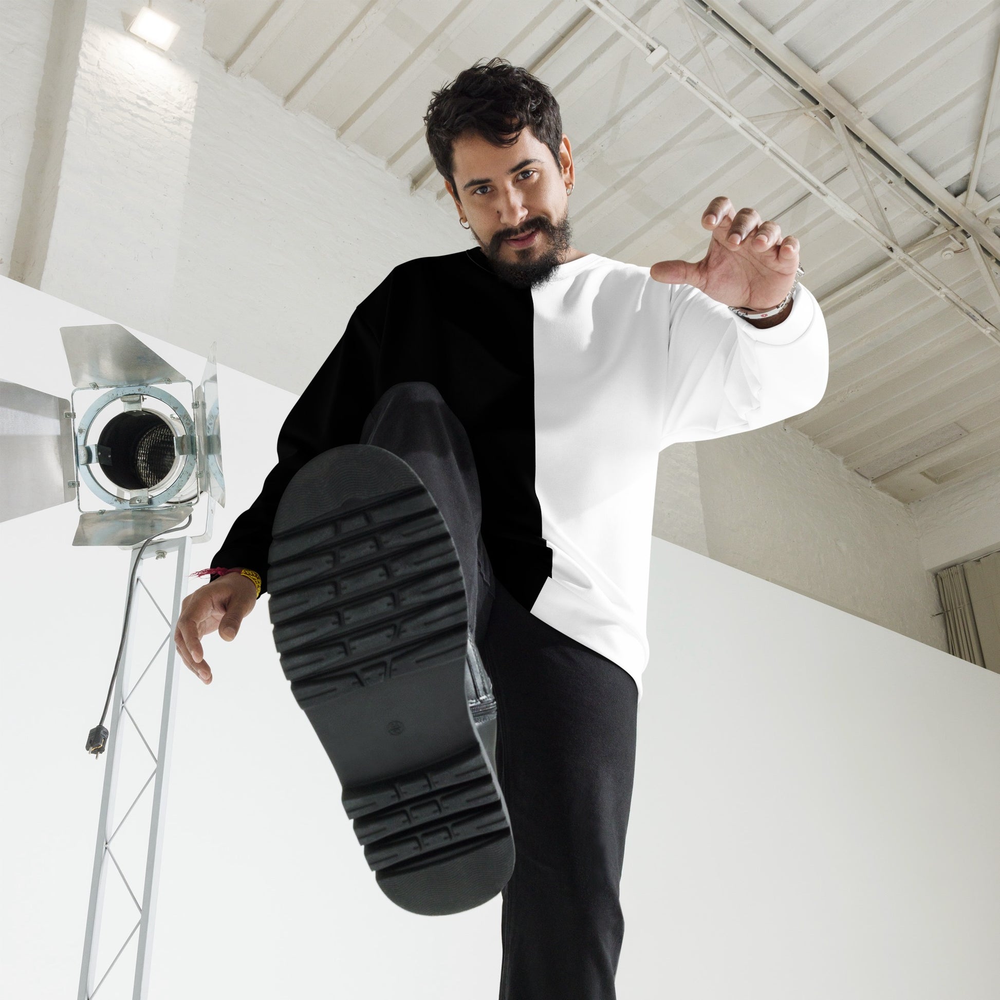 Half Black Half White - Unisex Sweatshirt - iSAW Company