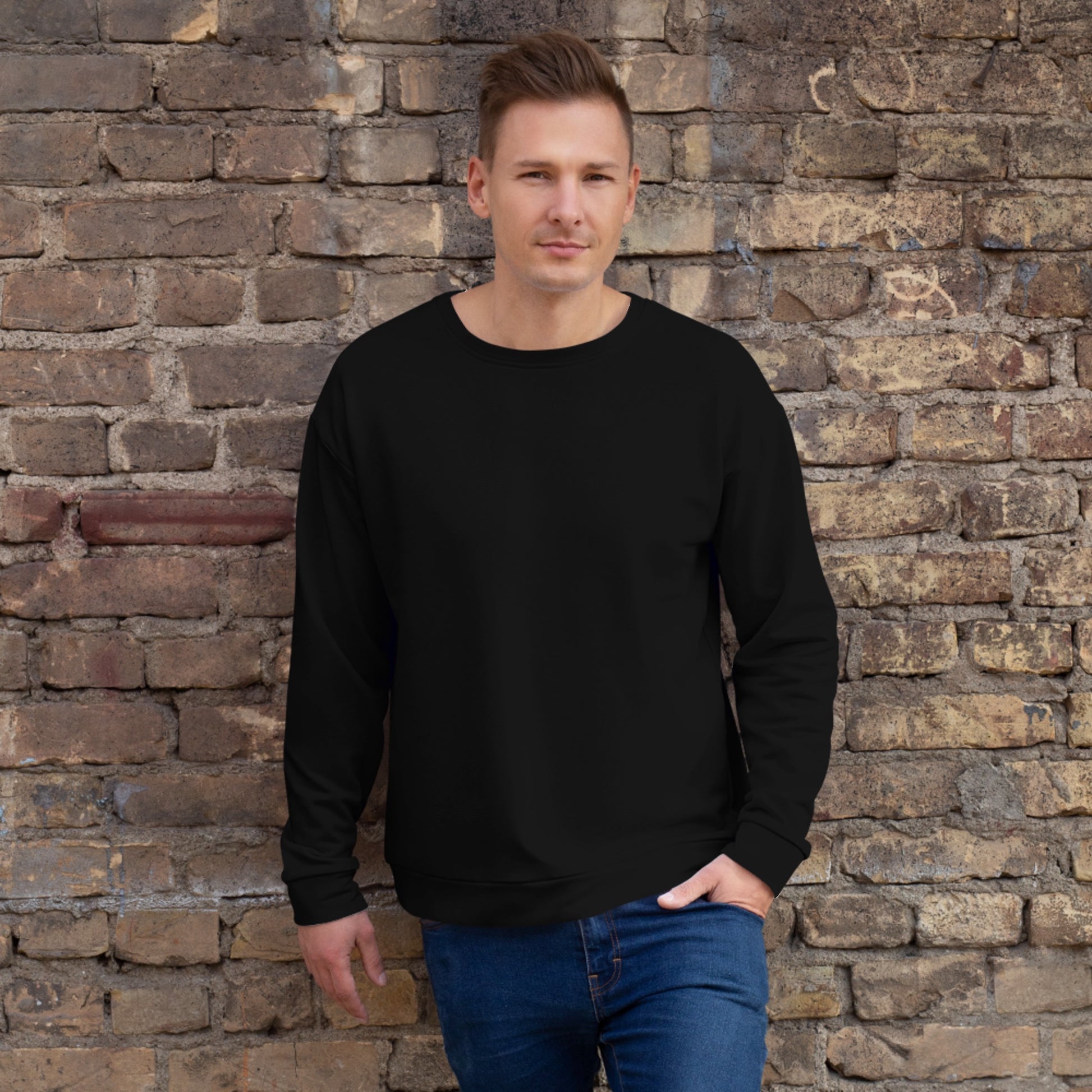 iSAW Unisex Black Sweatshirt - iSAW Company