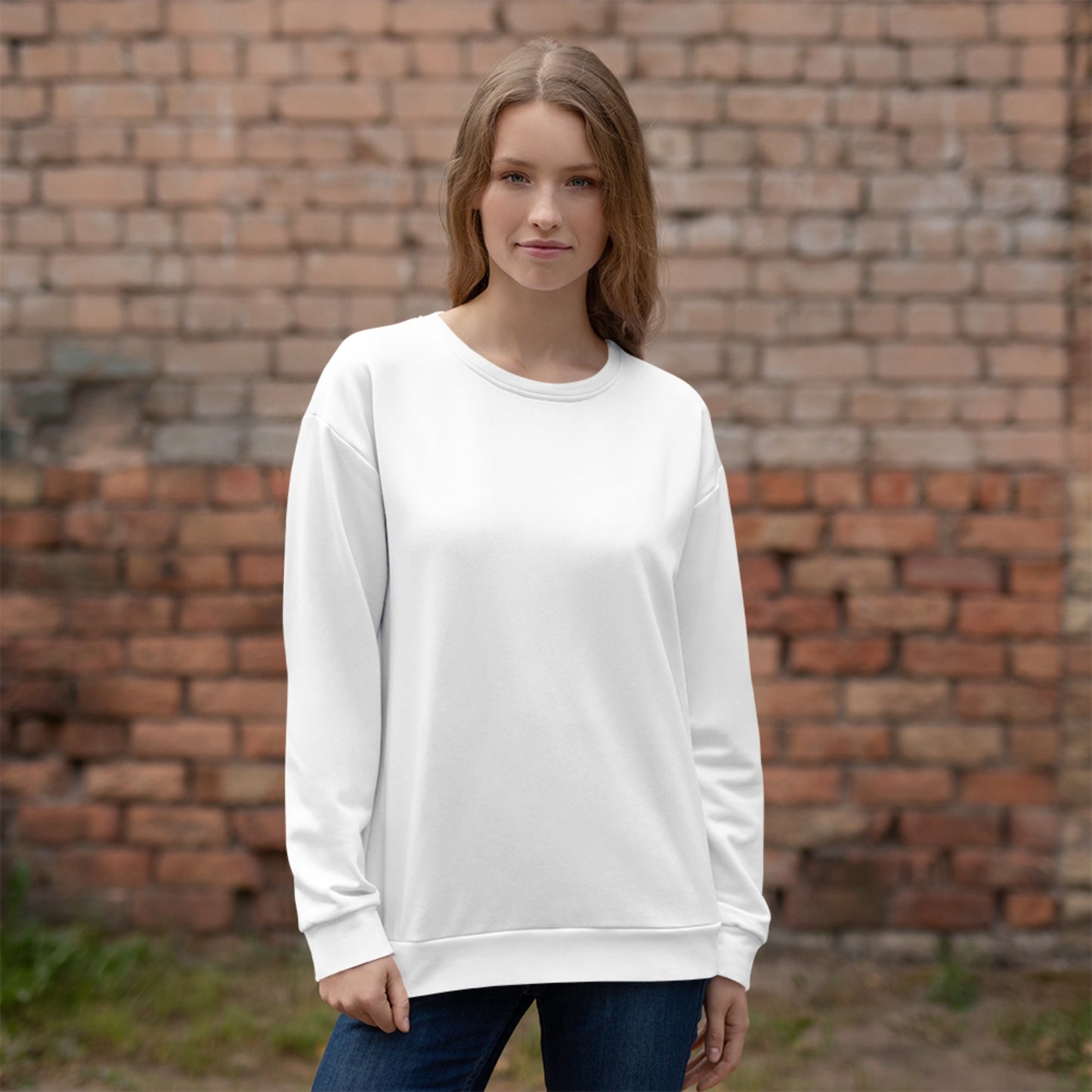 iSAW Unisex White Sweatshirt - iSAW Company