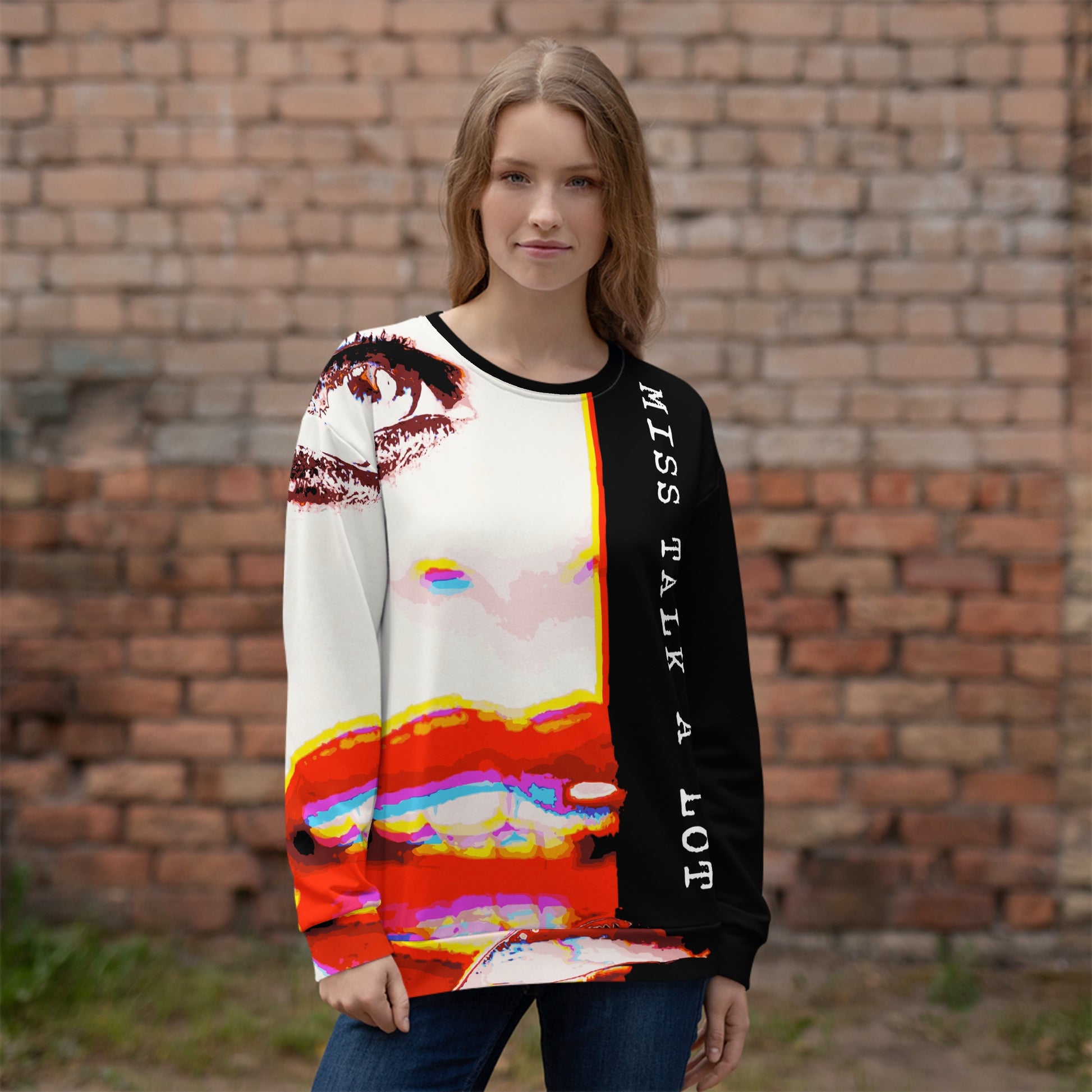 Miss Talk A Lot - Womens Sweatshirt - iSAW Company