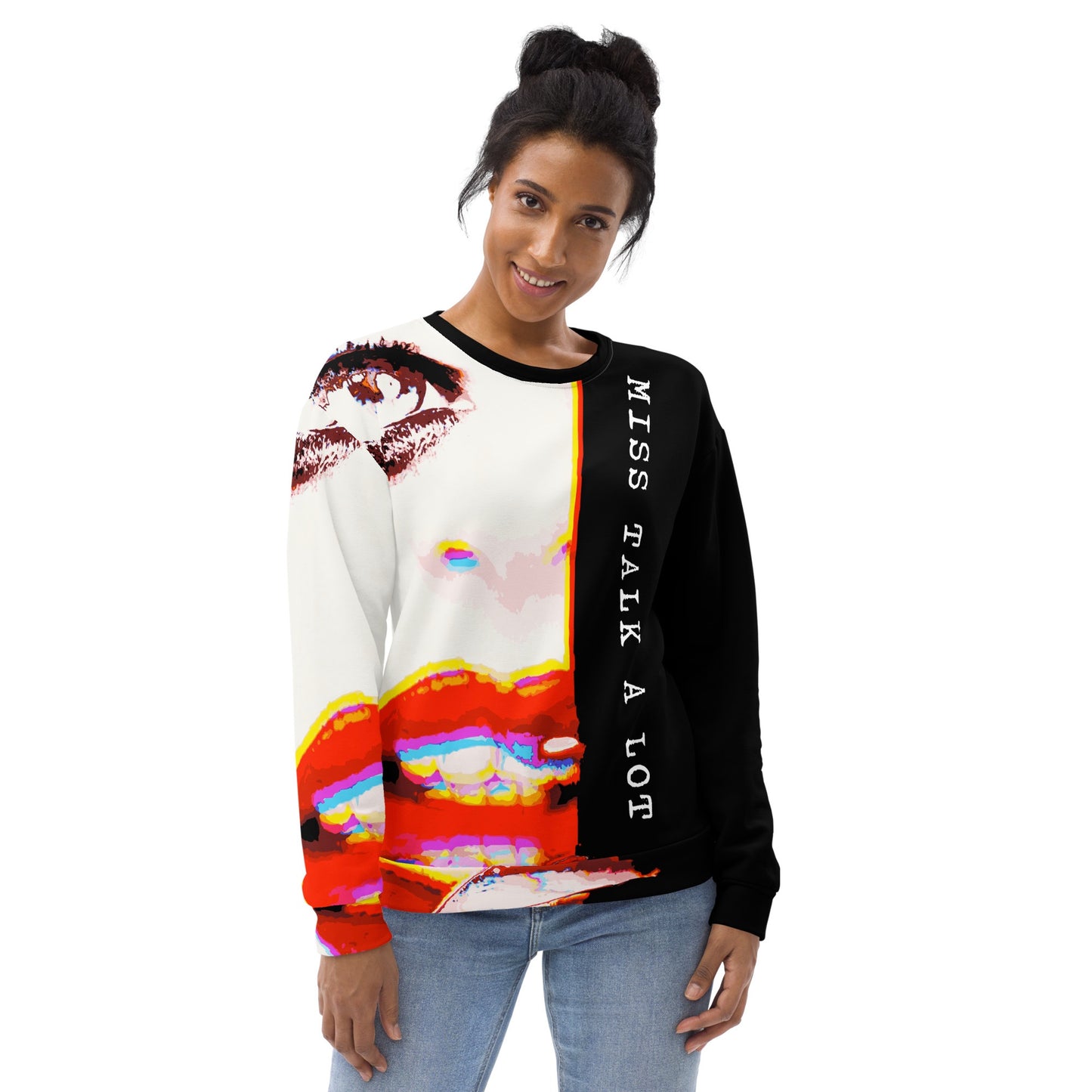 Miss Talk A Lot - Womens Sweatshirt - iSAW Company