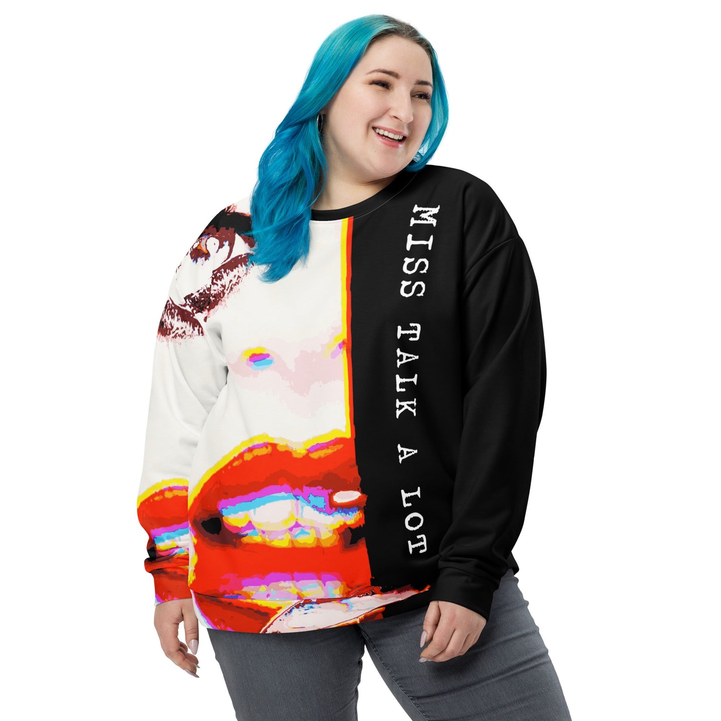 Miss Talk A Lot - Womens Sweatshirt - iSAW Company