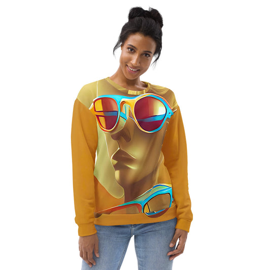 Retro Cool Orange - Womens Sweatshirt - iSAW Company