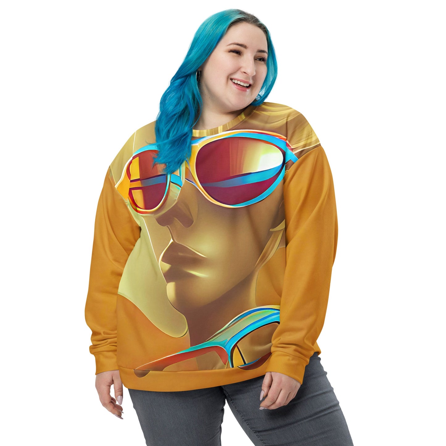 Retro Cool Orange - Womens Sweatshirt - iSAW Company