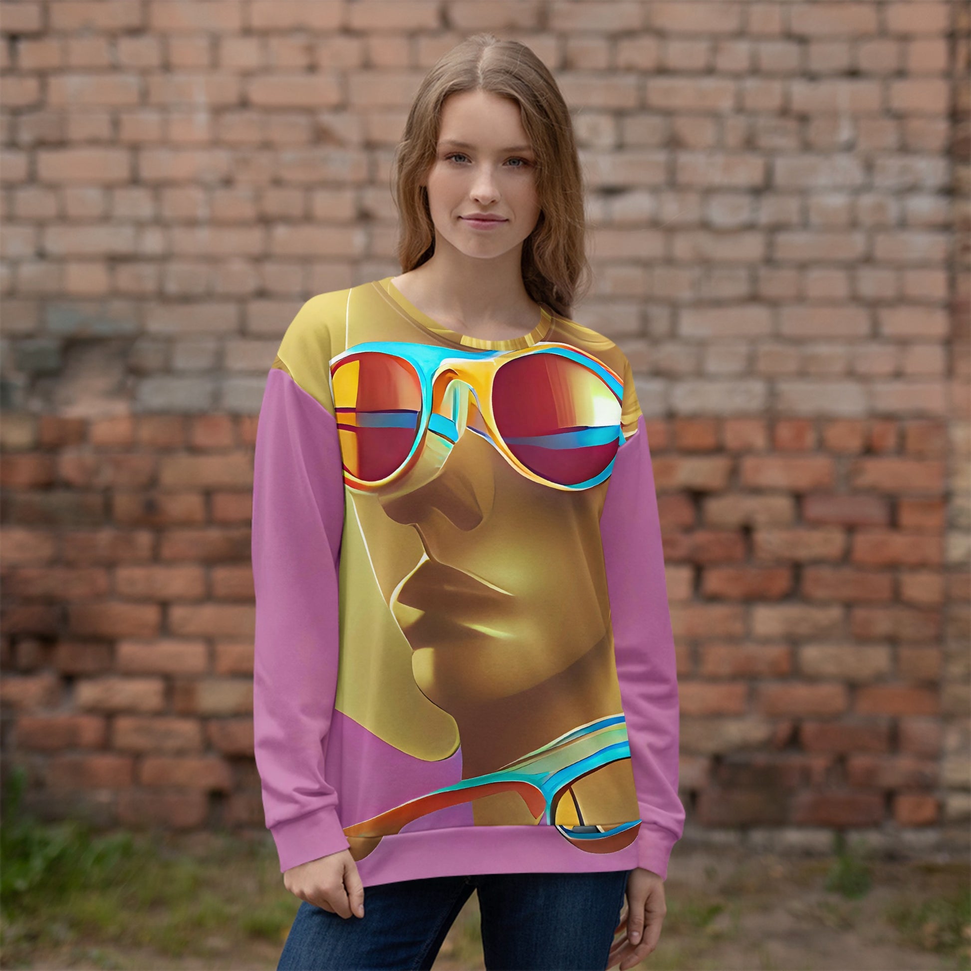 Retro Cool Pink - Womens Sweatshirt - iSAW Company