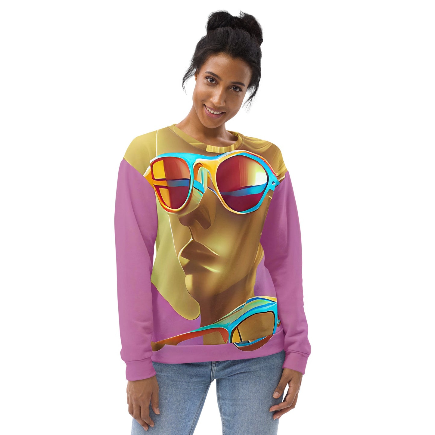 Retro Cool Pink - Womens Sweatshirt - iSAW Company