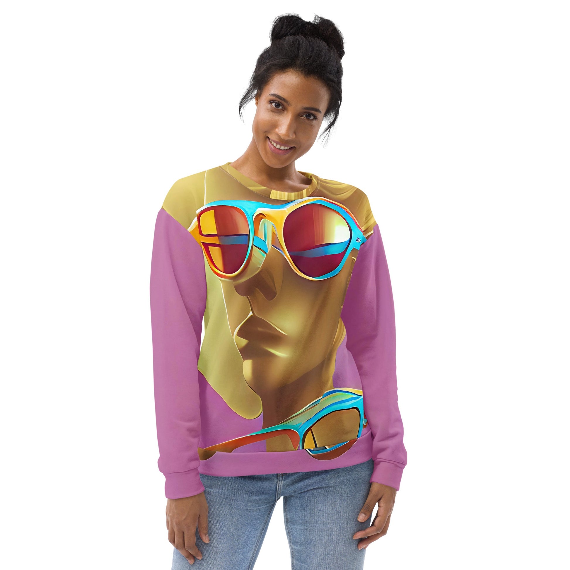 Retro Cool Pink - Womens Sweatshirt - iSAW Company