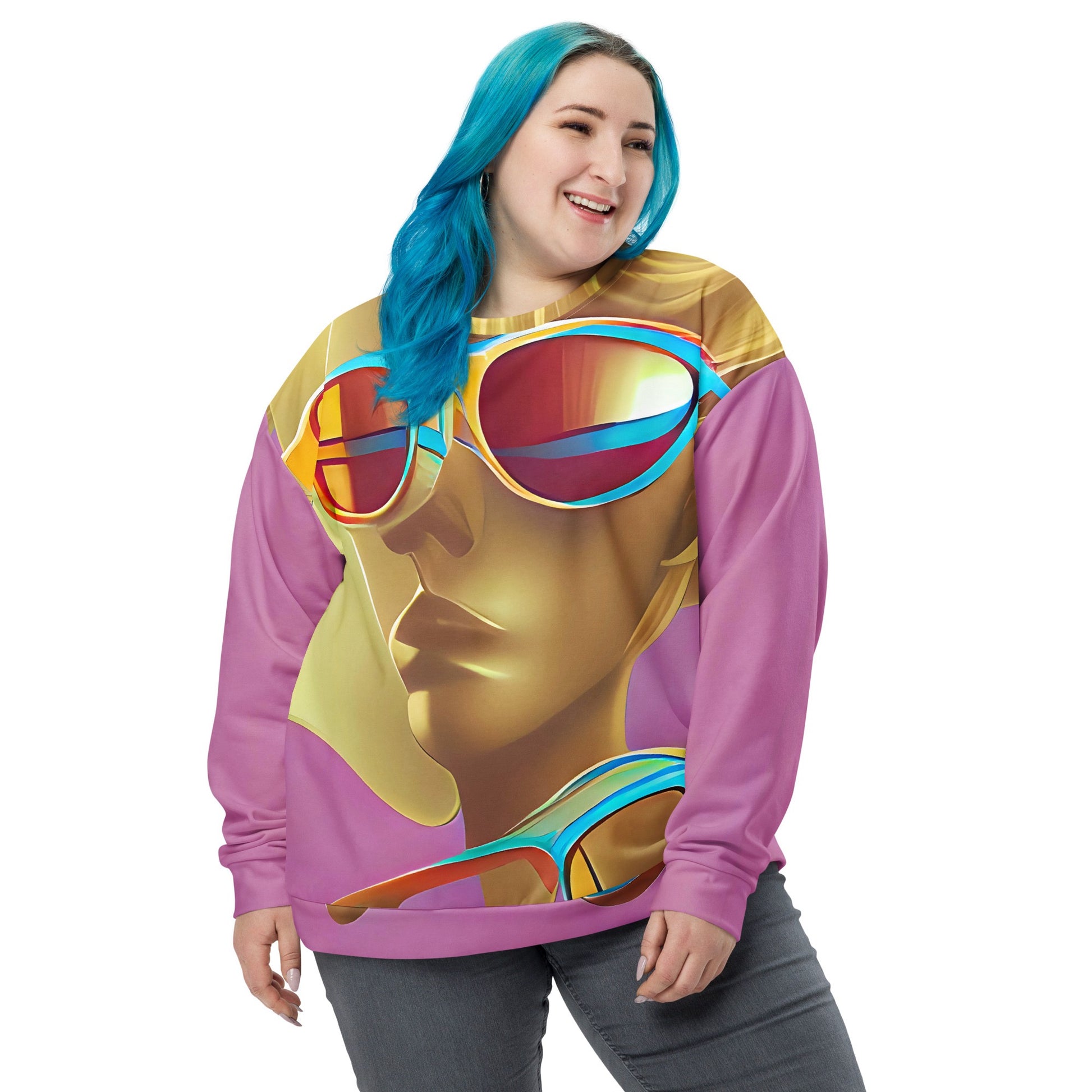 Retro Cool Pink - Womens Sweatshirt - iSAW Company