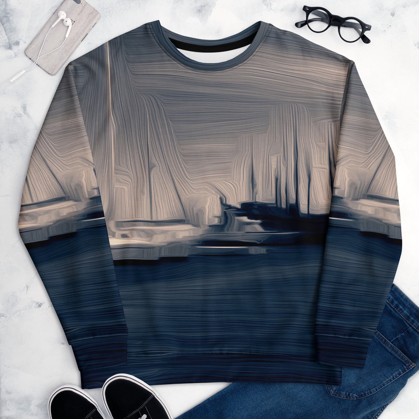 The Sleeping Yachts (at Sunrise) - Unisex Sweatshirt - iSAW Company