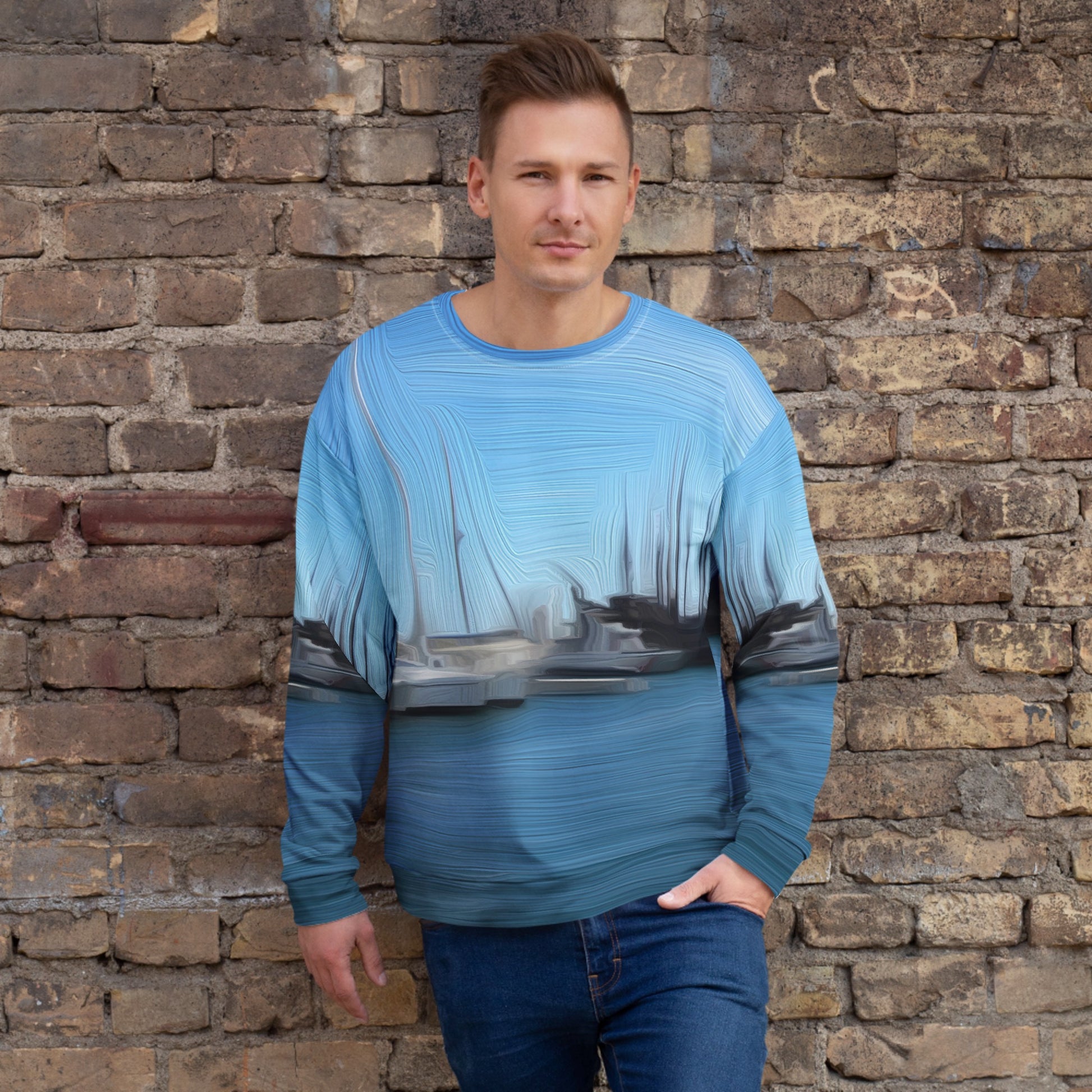 The Sleeping Yachts (at Morning) - Unisex Sweatshirt - iSAW Company