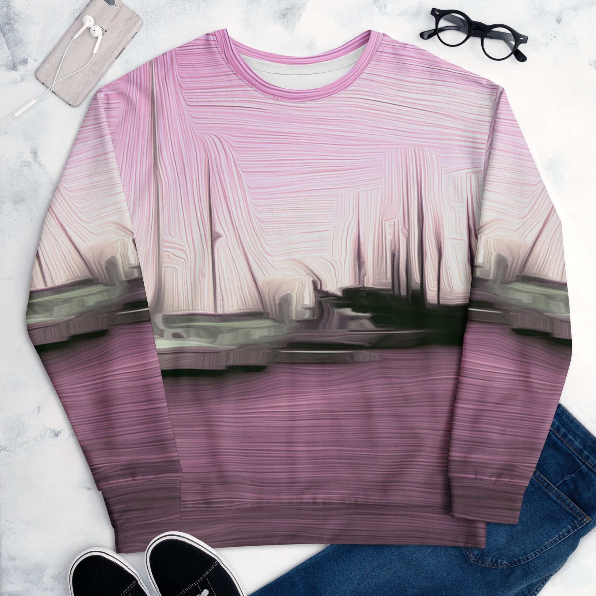 The Sleeping Yachts (at Evening) - Unisex Sweatshirt - iSAW Company