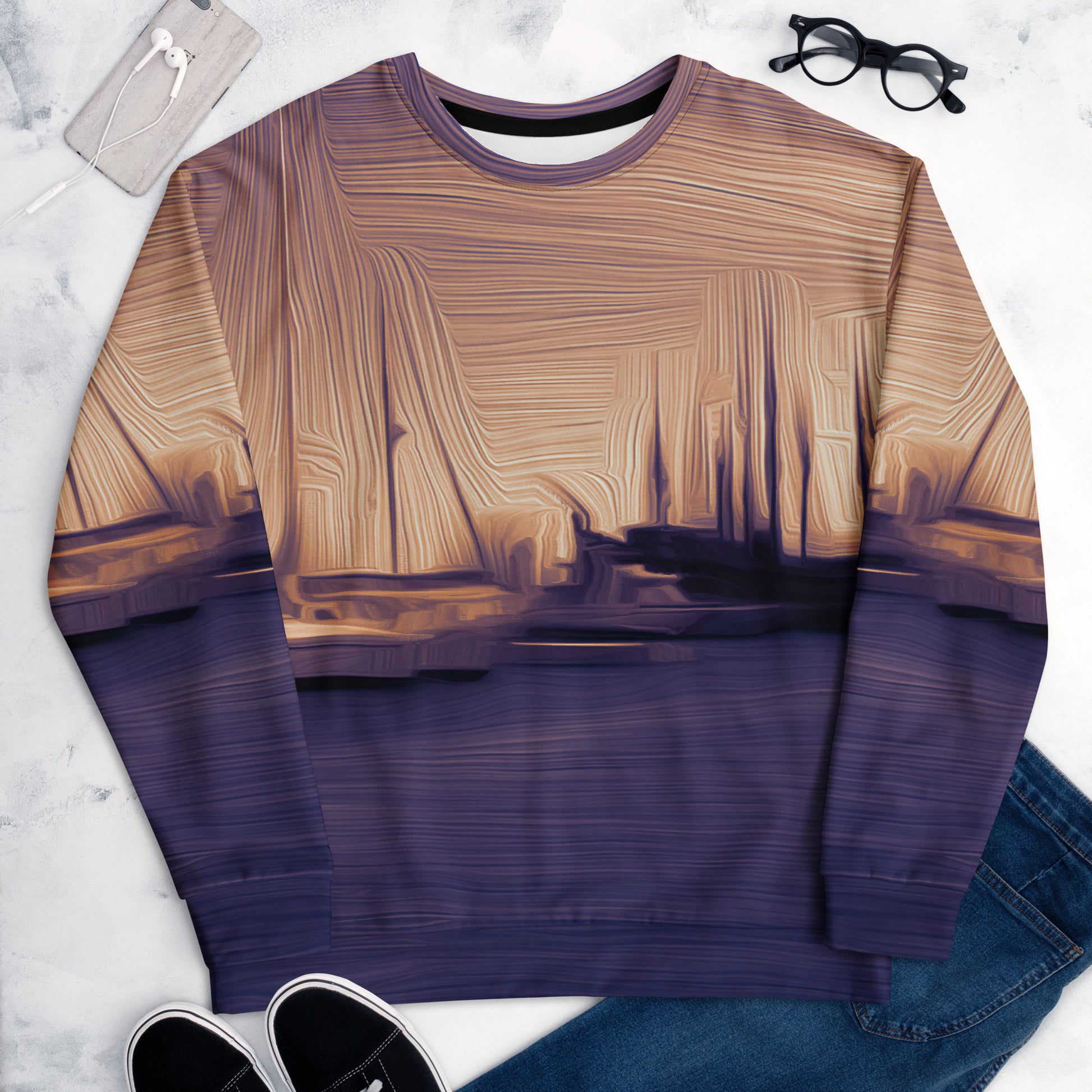 The Sleeping Yachts (at Sunset) - Unisex Sweatshirt - iSAW Company